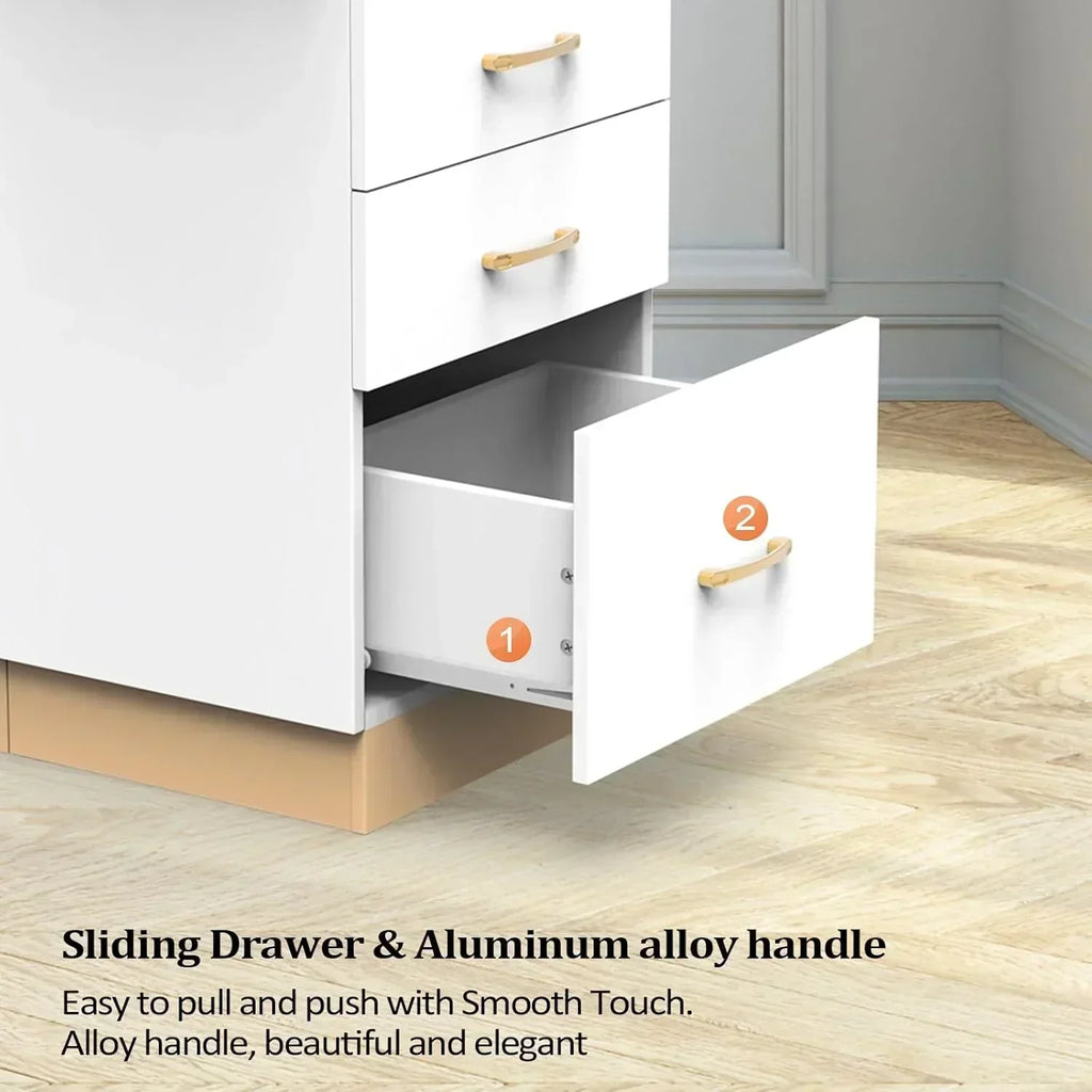 OmySalon Salon Storage Station Barber Stations Beauty Salon Spa Equipment with 3 Drawers wourant