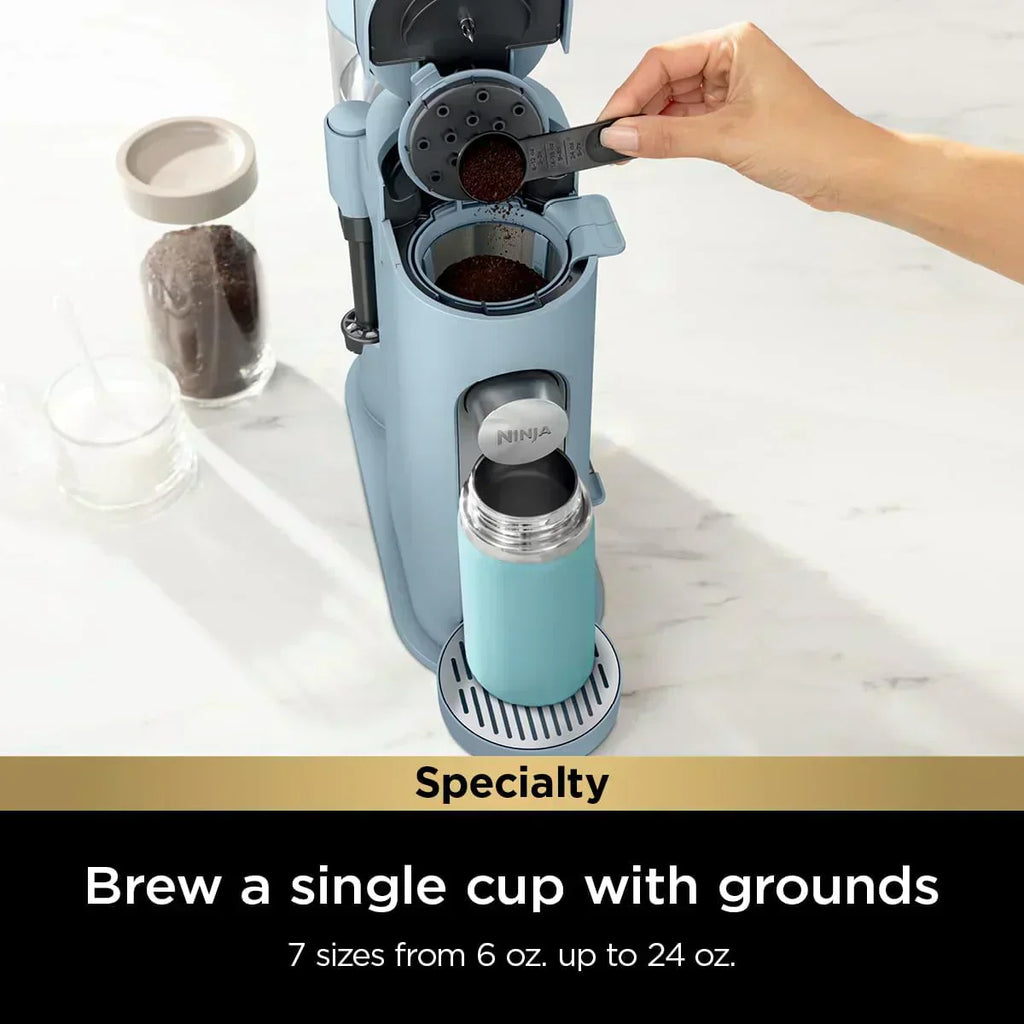 Ninja Coffee Maker Single Cup Brews with pods and grounds K-Cup compatible 4 brewing methods wourant