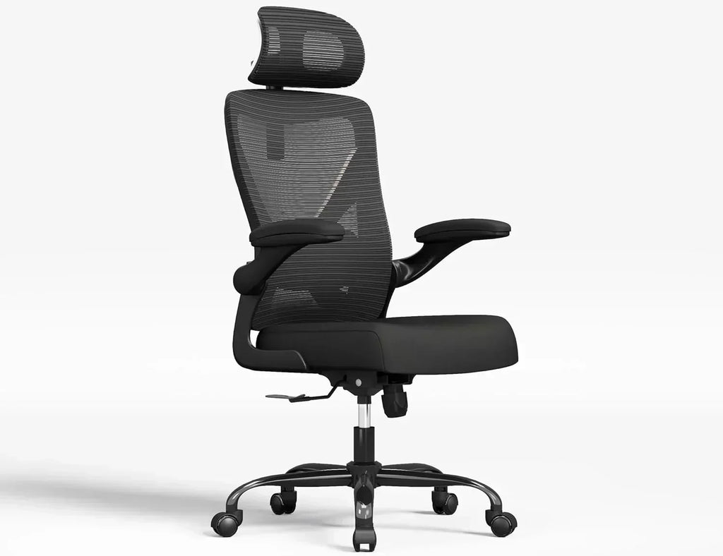 Office computer desk and chair gaming chair with lumbar support and headrest wourant