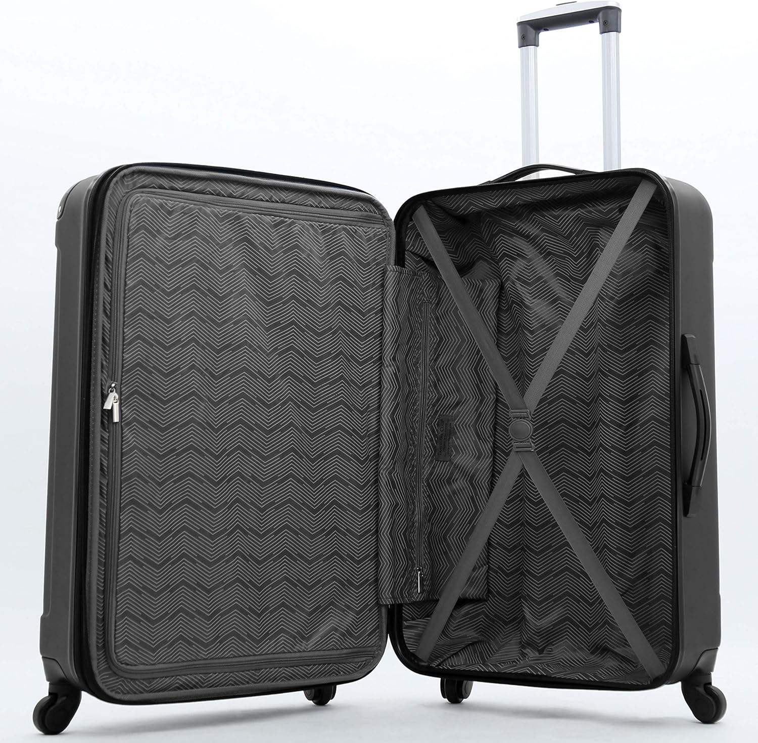 Hardside Travel Luggage Lilac Set of 4 wourant