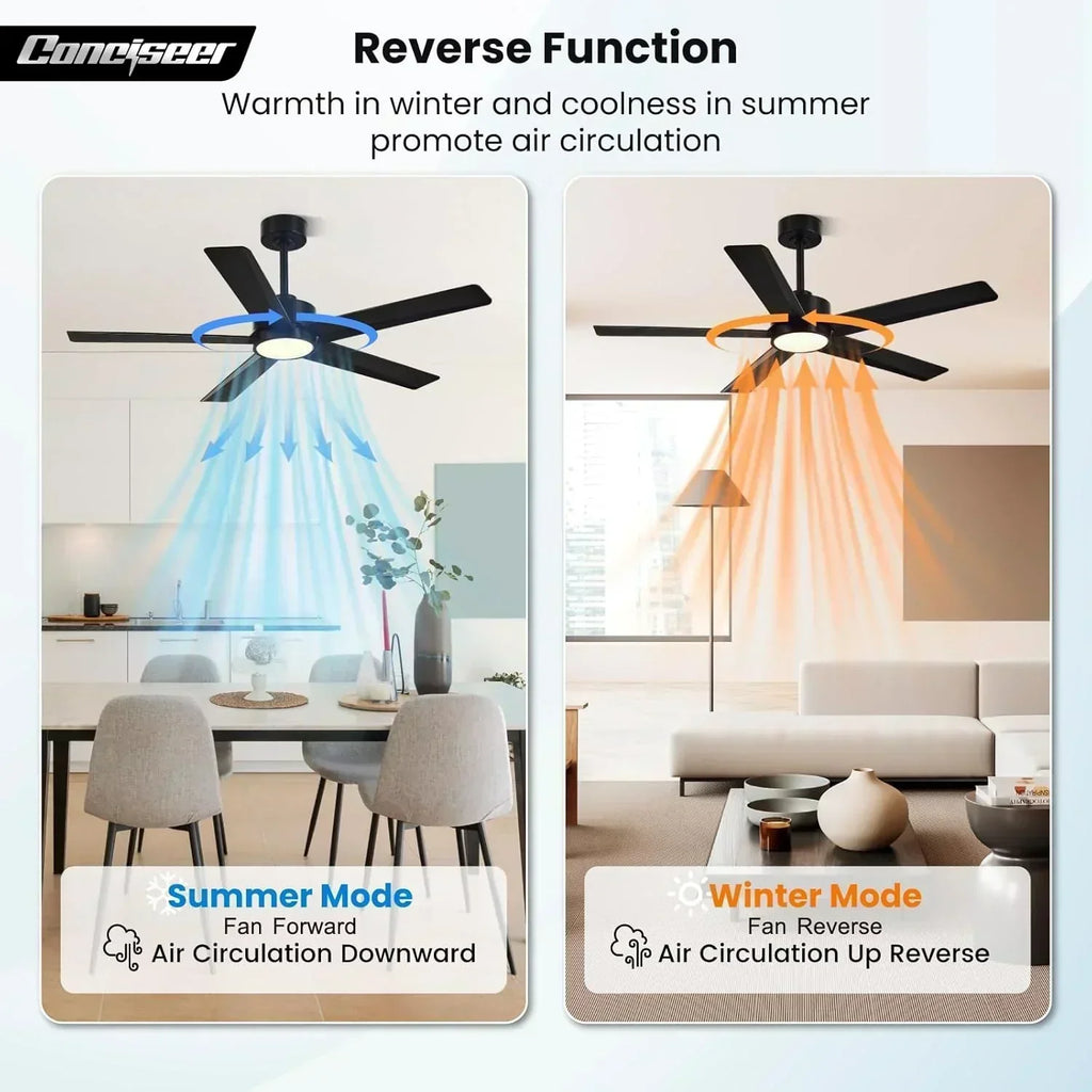 Modern ceiling fan 72 inch bedroom living room library cafe outdoor/industrial wourant