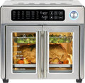 Extra Large French Door Air Fryer Toaster Oven Combo 24 Cooking Functions and Digital Controls wourant