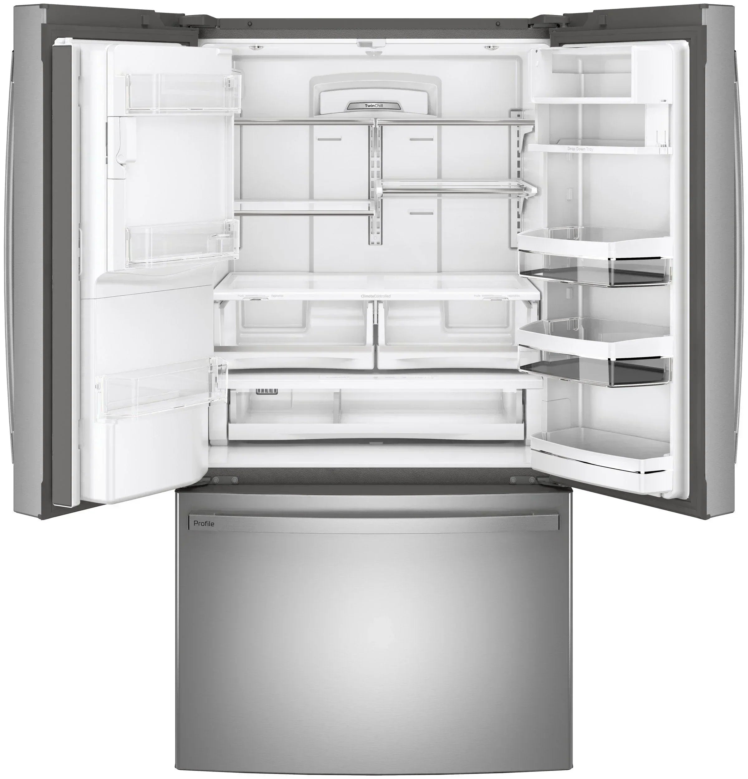 GE Profile Series ENERGY STAR® 27.7 Cu. Ft. Fingerprint Resistant French-Door Refrigerator wourant