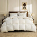 Organic down comforter queen size fluffy down core 100% cotton cover fluffy down filling wourant