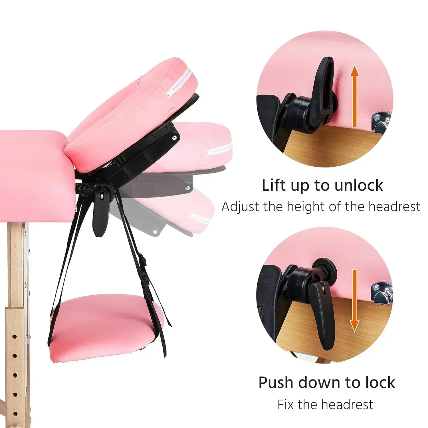 Yaheetech Massage Table Portable Lash Beds Spa Bed Massage Couch Foldable Spa Tables wourant