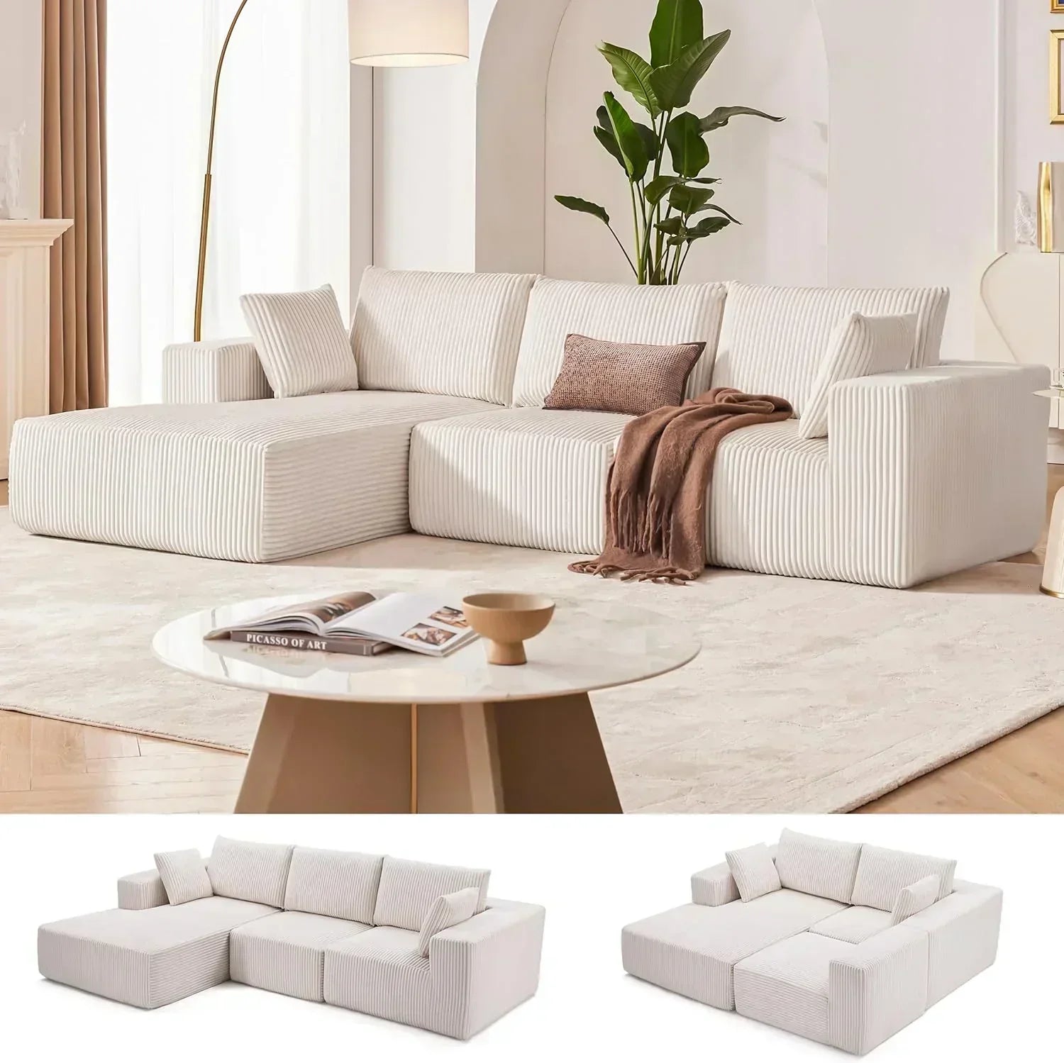 108 inch sectional sofa cloud sectional sofa with deep seat modern sectional L shaped sofa wourant