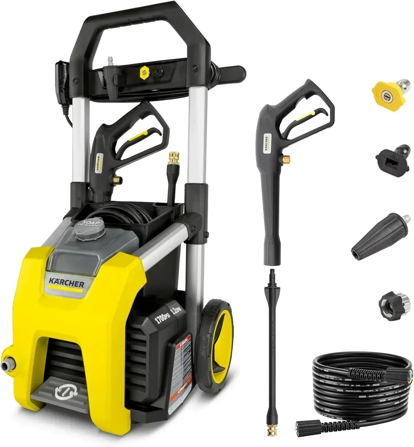 Kärcher Pressure Washer K1700 3 nozzles detergent box wourant