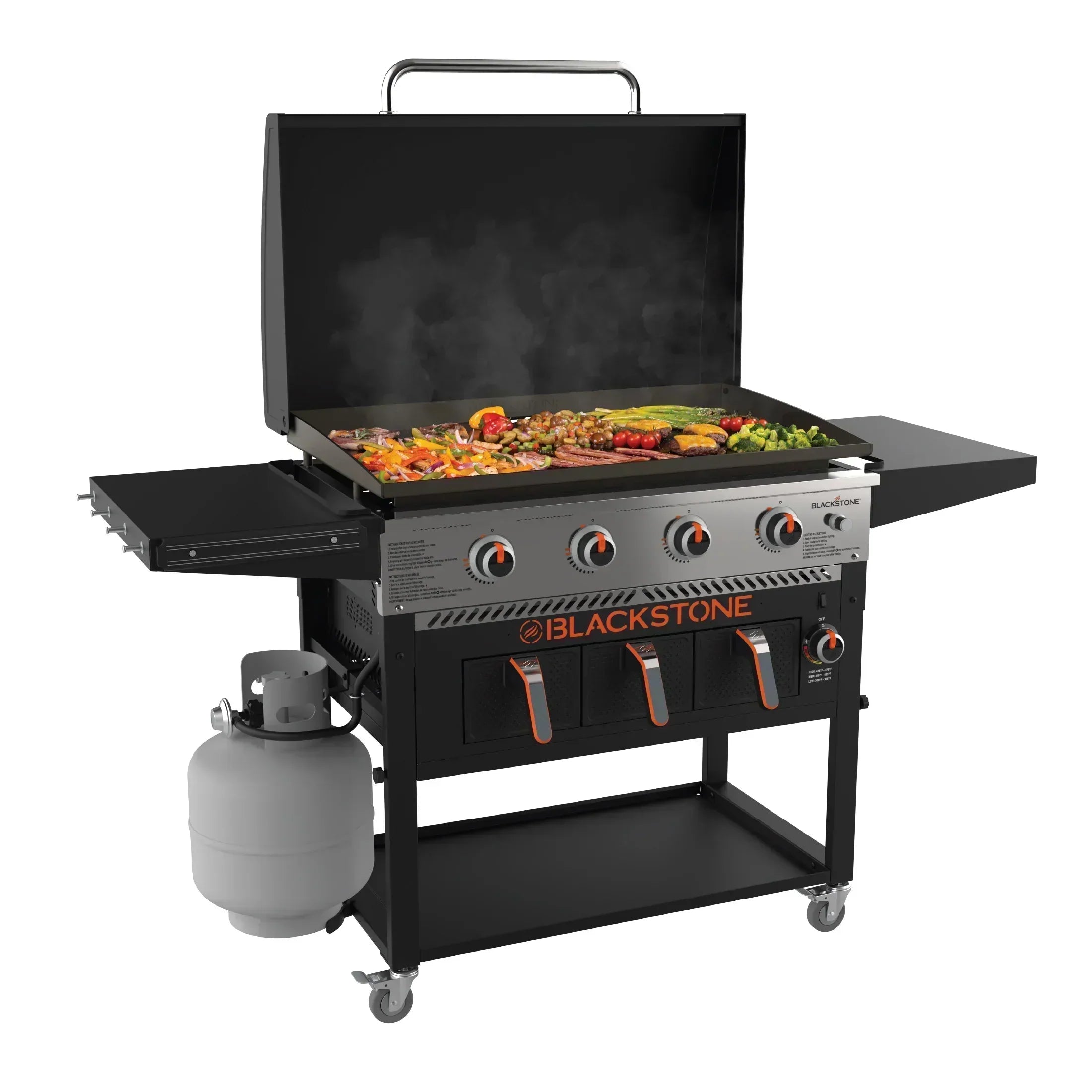 Blackstone 4-Burner 36" Propane Griddle with Air Fryer and Hood wourant