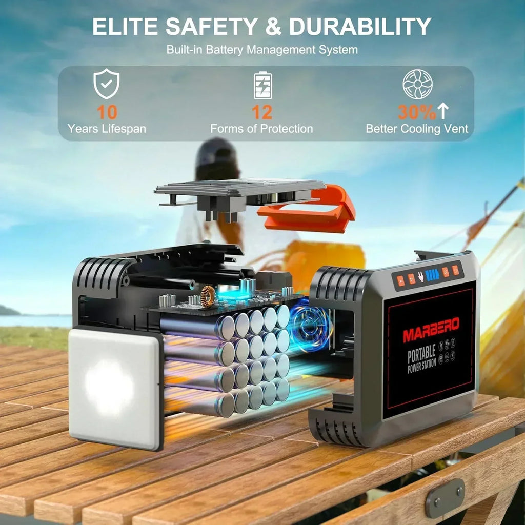 Portable Power Station 88Wh Camping Lithium Battery Solar Generator Fast Charging Power Bank wourant