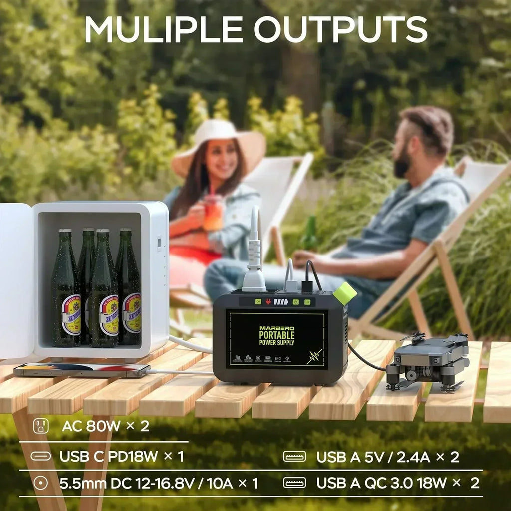 Portable Power Station 88Wh Camping Lithium Battery Solar Generator Fast Charging Power Bank wourant
