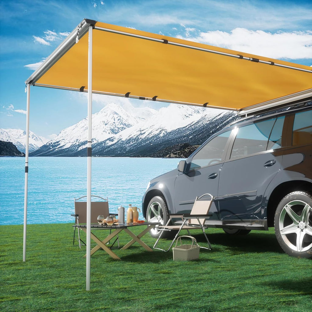 8.2 x 6.5 ft. Waterproof Car Awning for Campers and Trucks wourant