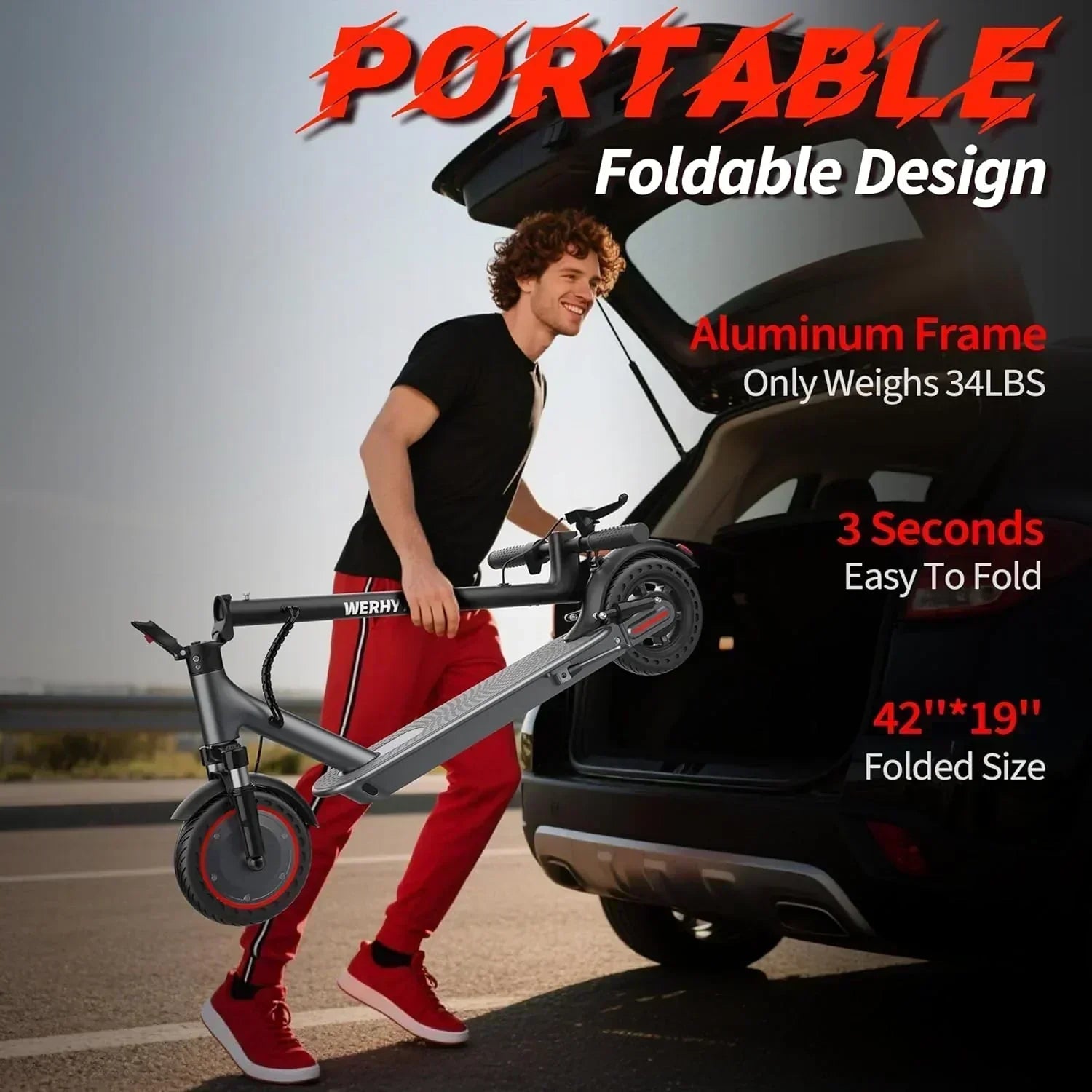 Electric Scooter 350W/500W Motor Top Speed 19/22 mph Max 16/23/28Miles Ranges Foldable E Scooter wourant