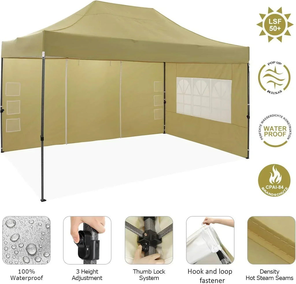 COBIZI 10x20 Heavy Duty Pop up Canopy Tent 6 sidewalls Commercial Canopy Wedding Party Tents wourant