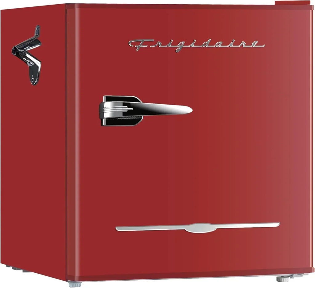 Frigidaire EFR176 Retro Compact Fridge with Chiller Mini Refrigerator Built-in Bottle Opener wourant