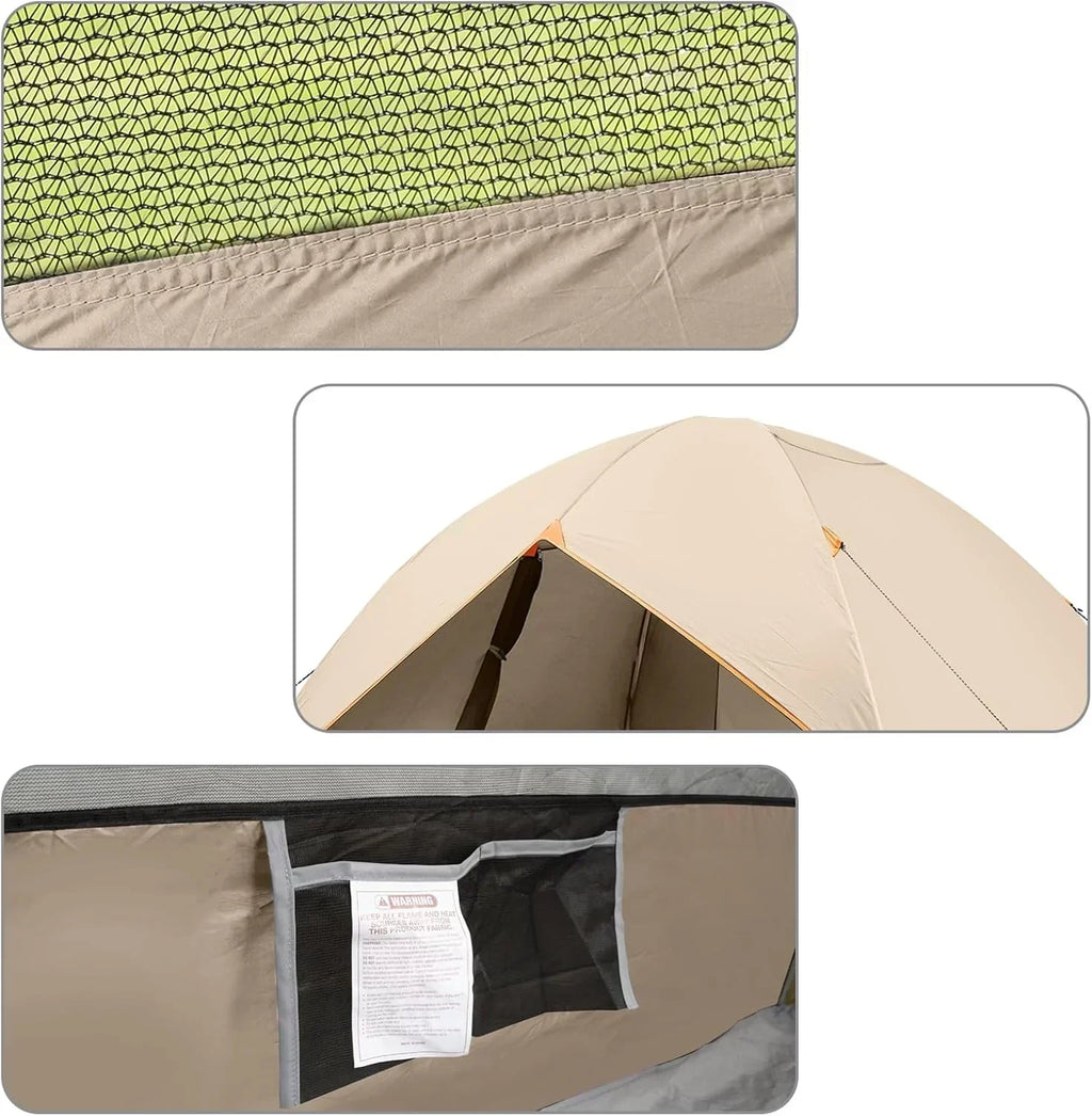 Camping Tent 2/3/4/6 Person Dome Tent Portable Camping Tent Outdoor and Backpacking Beach wourant