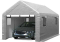 6x8 ft Heavy Duty Carport Tent Portable Garage Removable Side Walls Four Seasons Tarpaulin wourant
