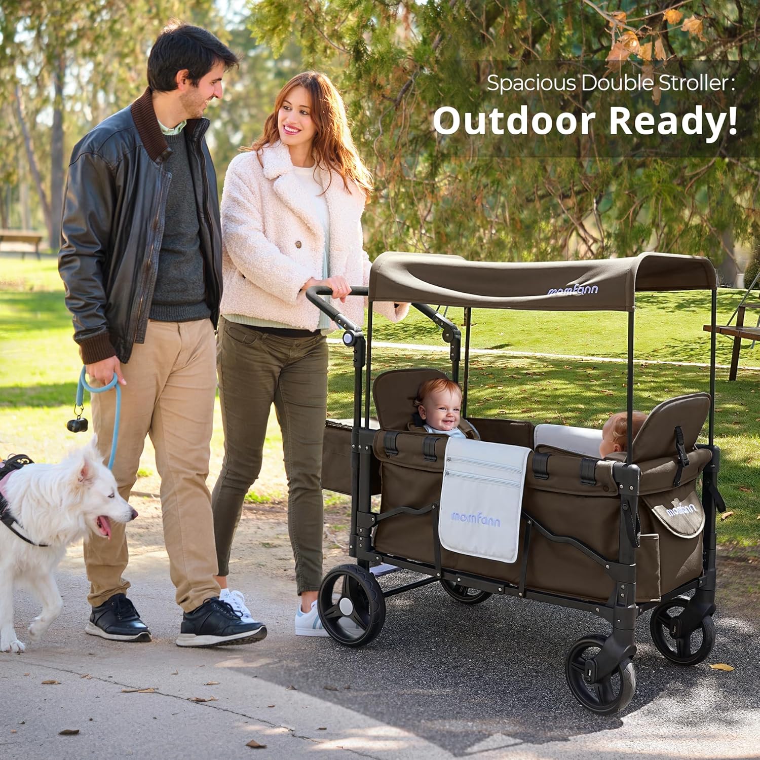 Stroller Wagon for Kids Wagon Stroller Toddlers 2 Seaters All-Terrain Baby Wagon Outdoor wourant