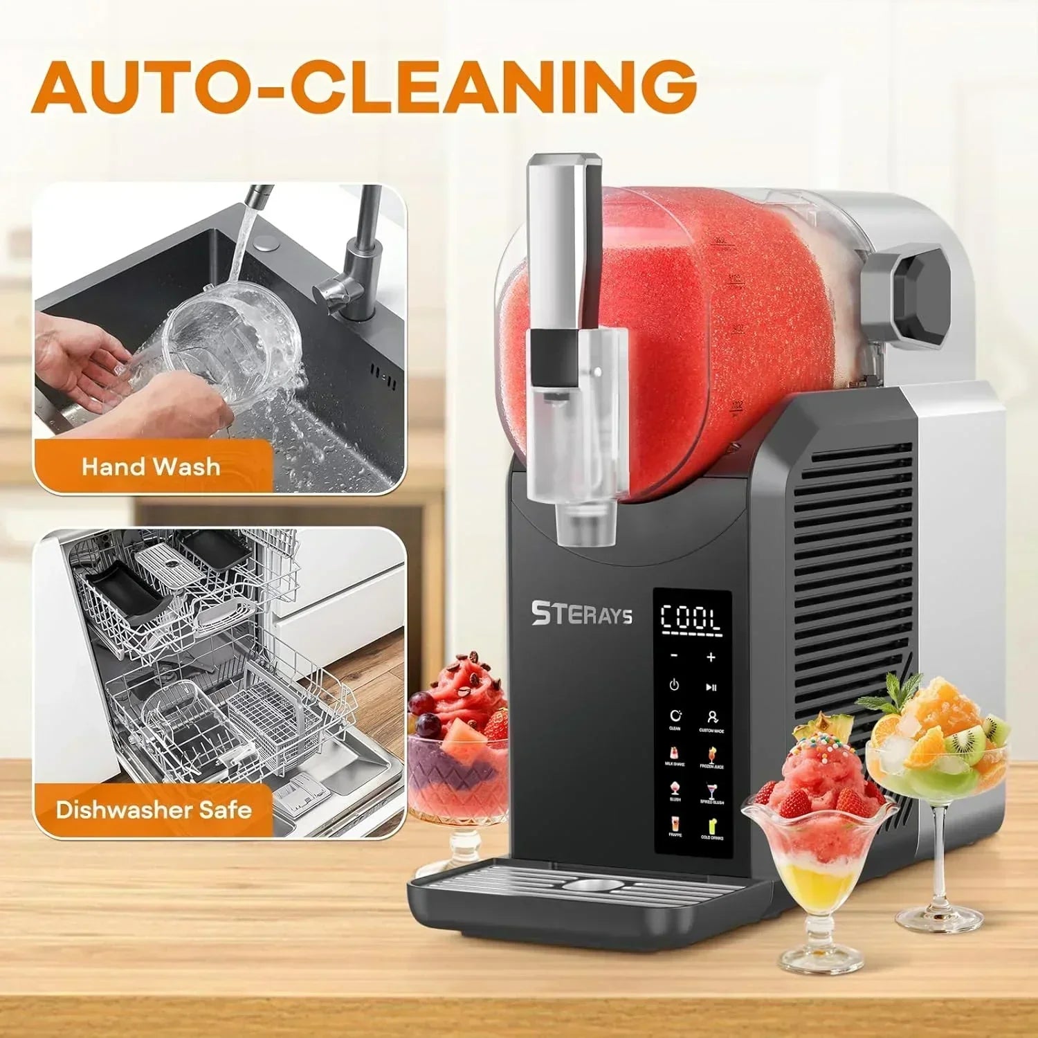 Ninja SLUSHi with RapidChill Technology 88 oz. Frozen Drink Slushie Machine 5 Preset Programs wourant