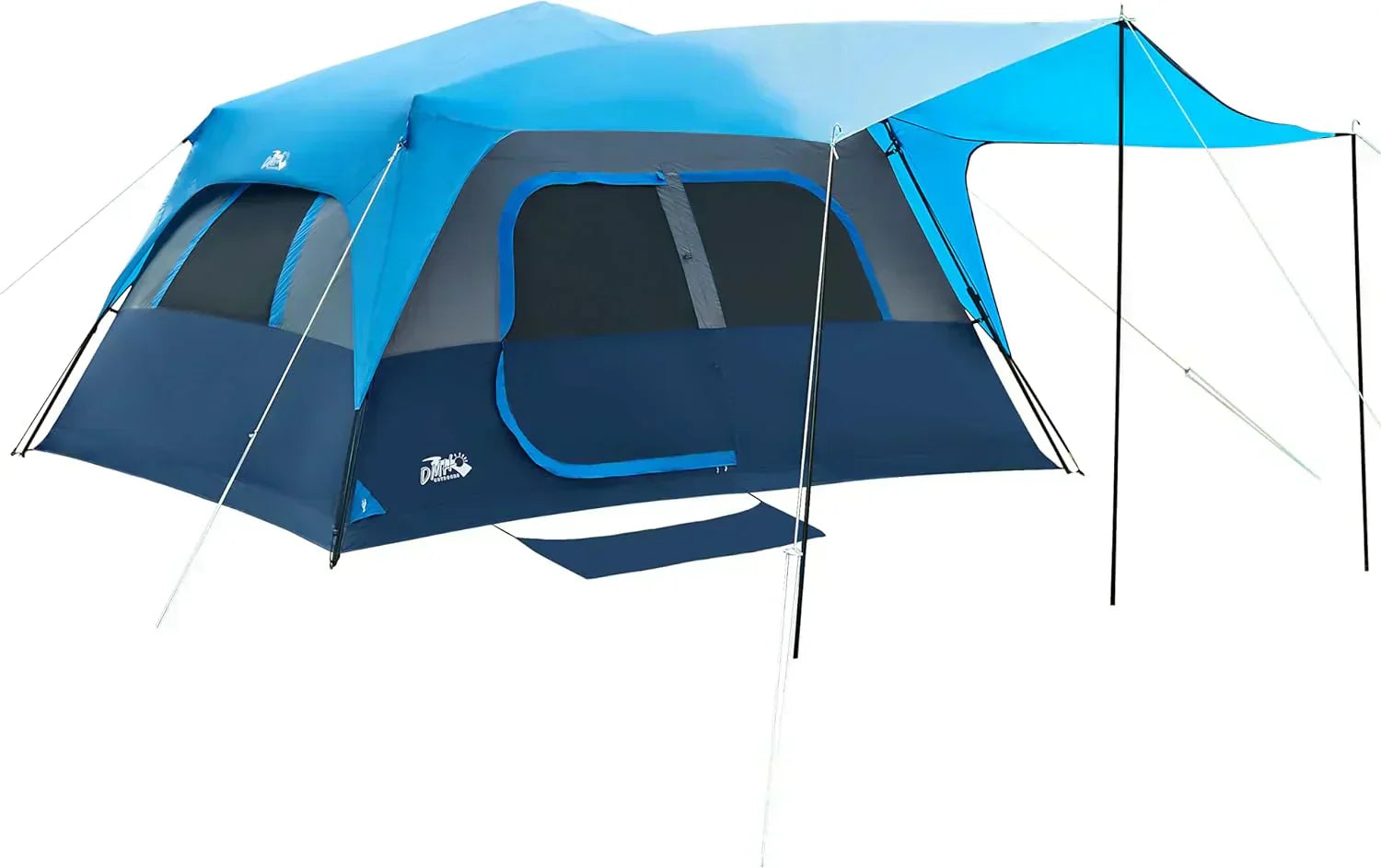 Quick-opening tent family camping tent pop-up camping tent large waterproof tent wourant