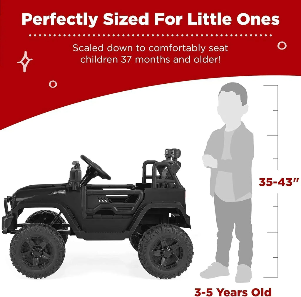 Best Choice Products 12V Kids Ride-On Truck Car with Spring Suspension and LED Lights wourant