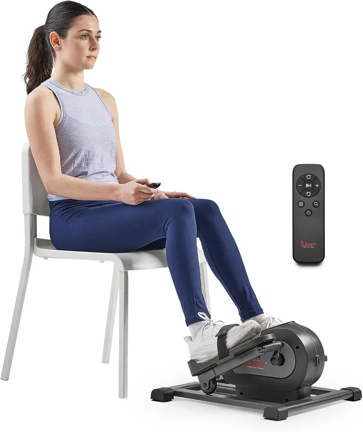 Sunny Health Fitness Smart Mini Elliptical Trainer Indoor Under-Desk Pedal Exerciser wourant