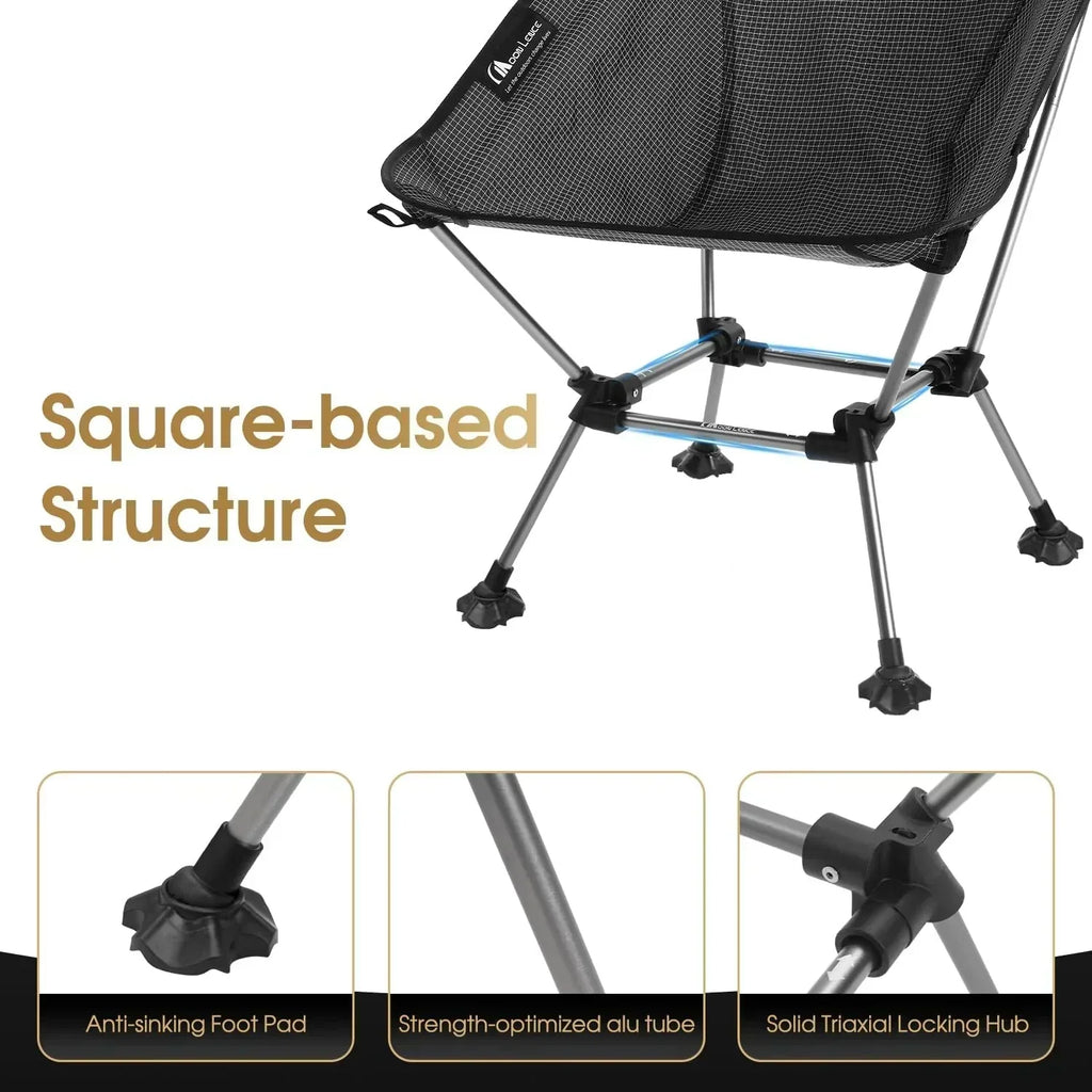 Portable Camping Chair Plus Folding Chair for Backpacking and Hiking wourant
