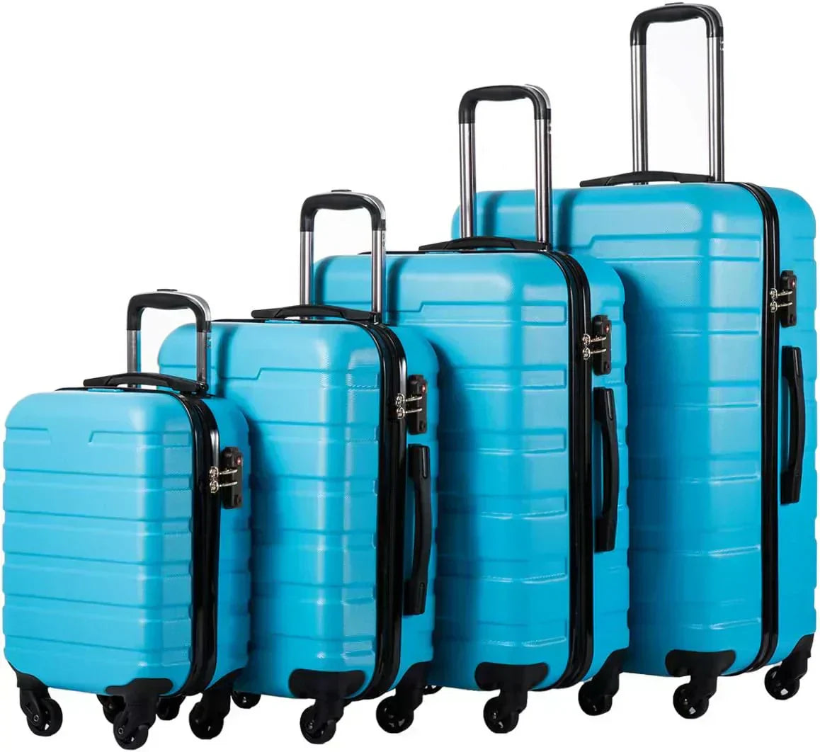 Coolife Luggage 3 Piece Set Suitcase Spinner Hardshell Lightweight TSA Lock wourant