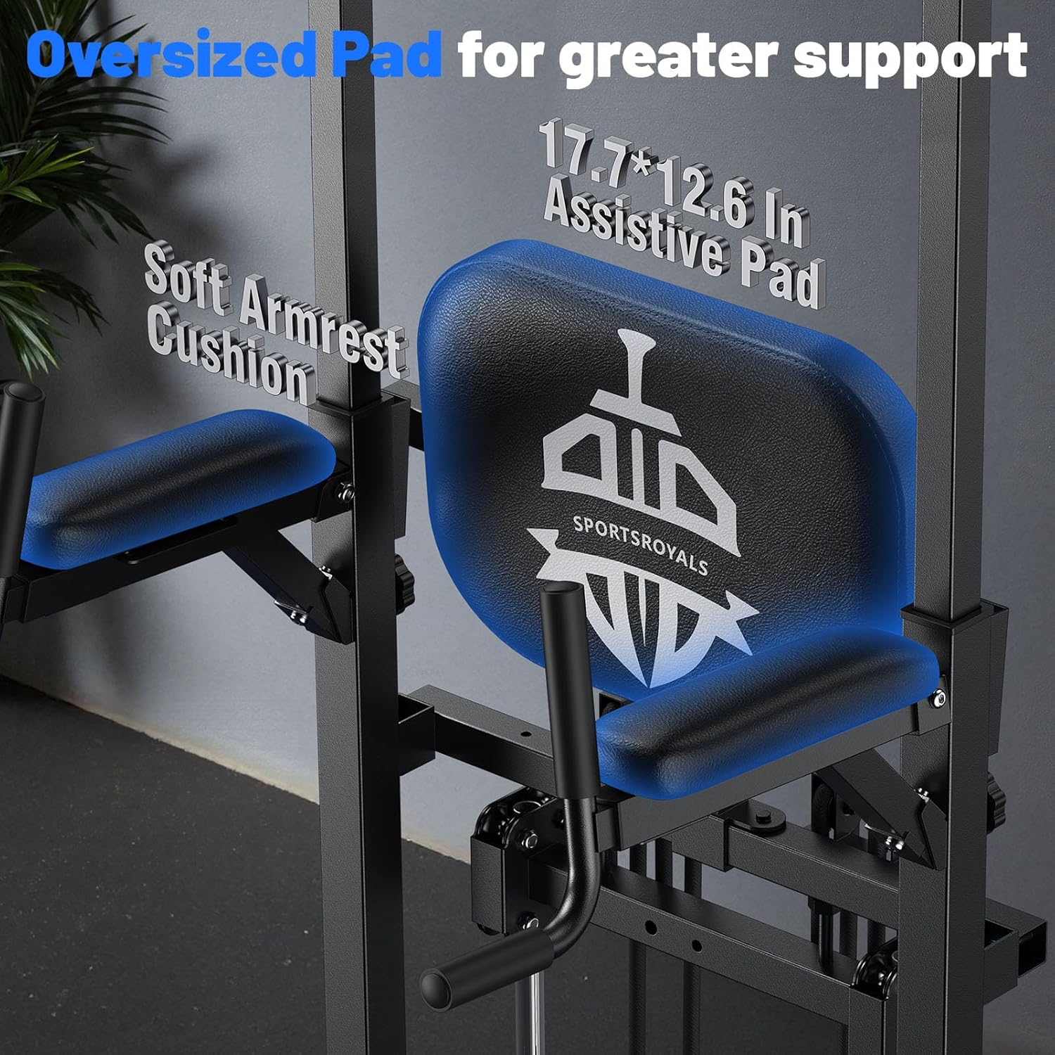 Sportsroyals Power Tower Pull Up Bar Station 450 lbs stable suspended immersion tilt station wourant