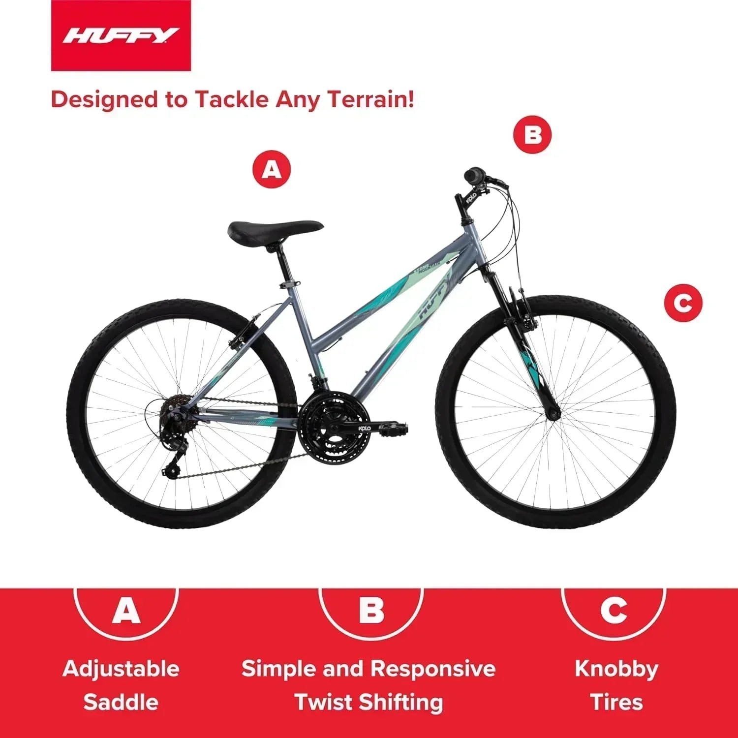 Huffy Stone Mountain Hardtail Mountain Bike for Boys/Girls/Men/Women 20"/24"/26" Sizes wourant