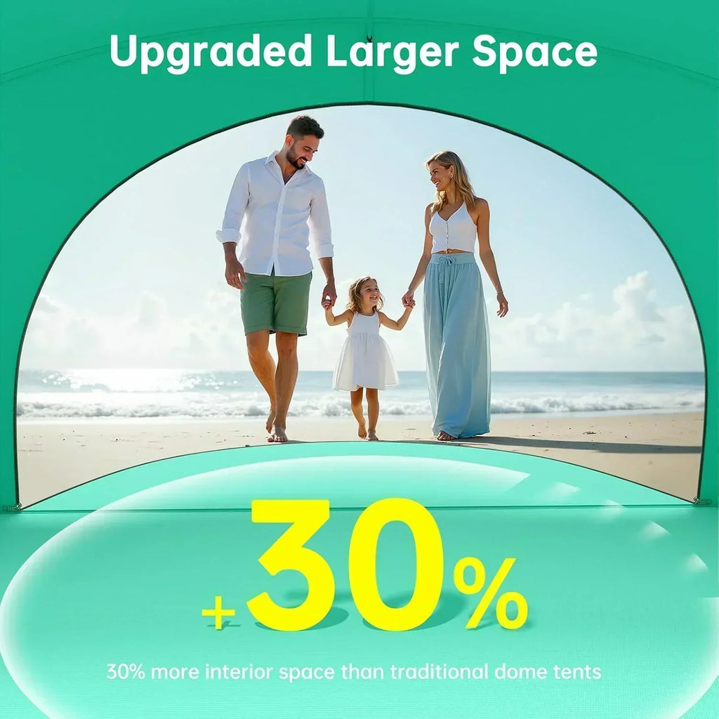 Beach Tent Sun Shelter Beach Shade Tent with UPF50+ UV Protection Beach Sun Shelter Beach Shade wourant