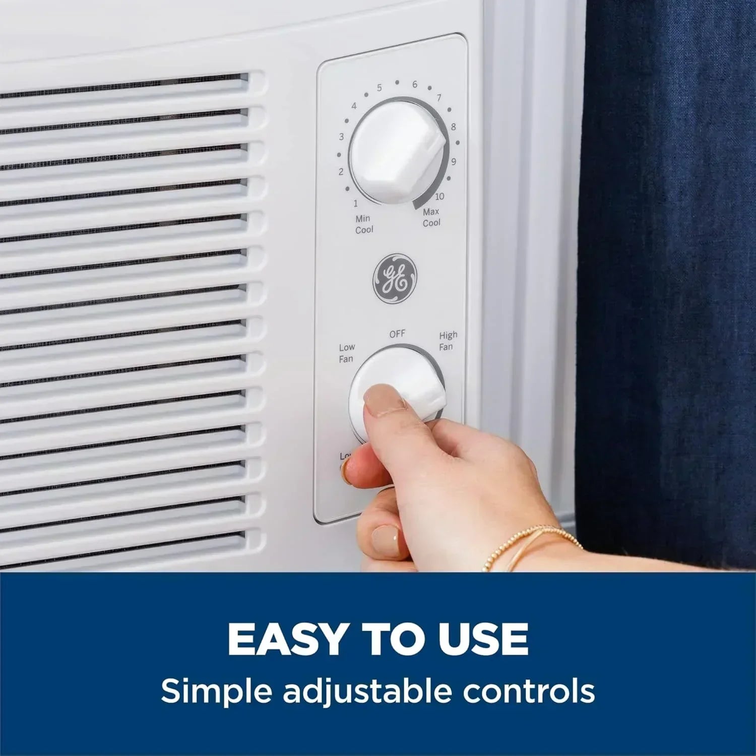 GE Window Air Conditioner Unit 6,000 BTU for Small Rooms up to 250 sq ft. with Adjustable Fan wourant
