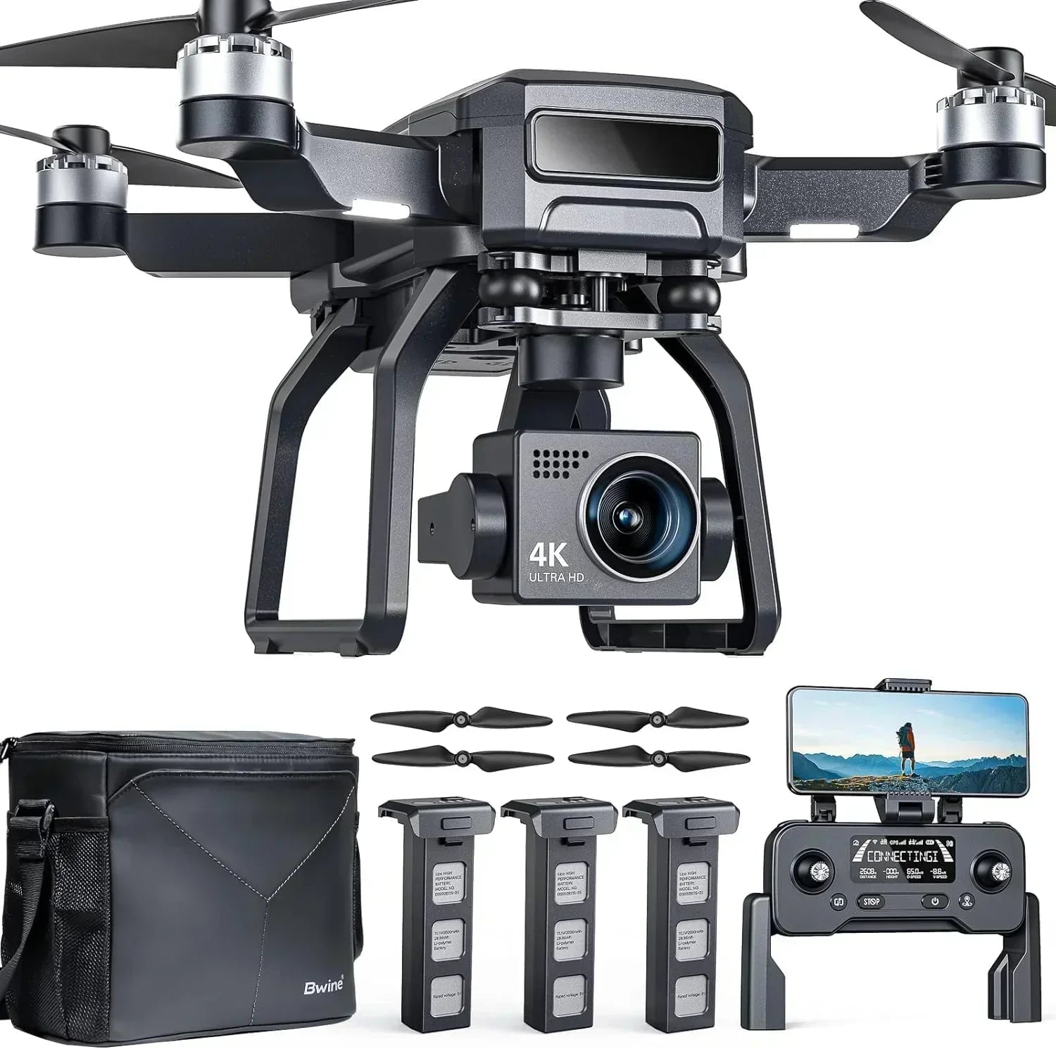 Adult-specific camera drone with 4K UHD aerial photography 3-axis gimbal 10000-foot control wourant