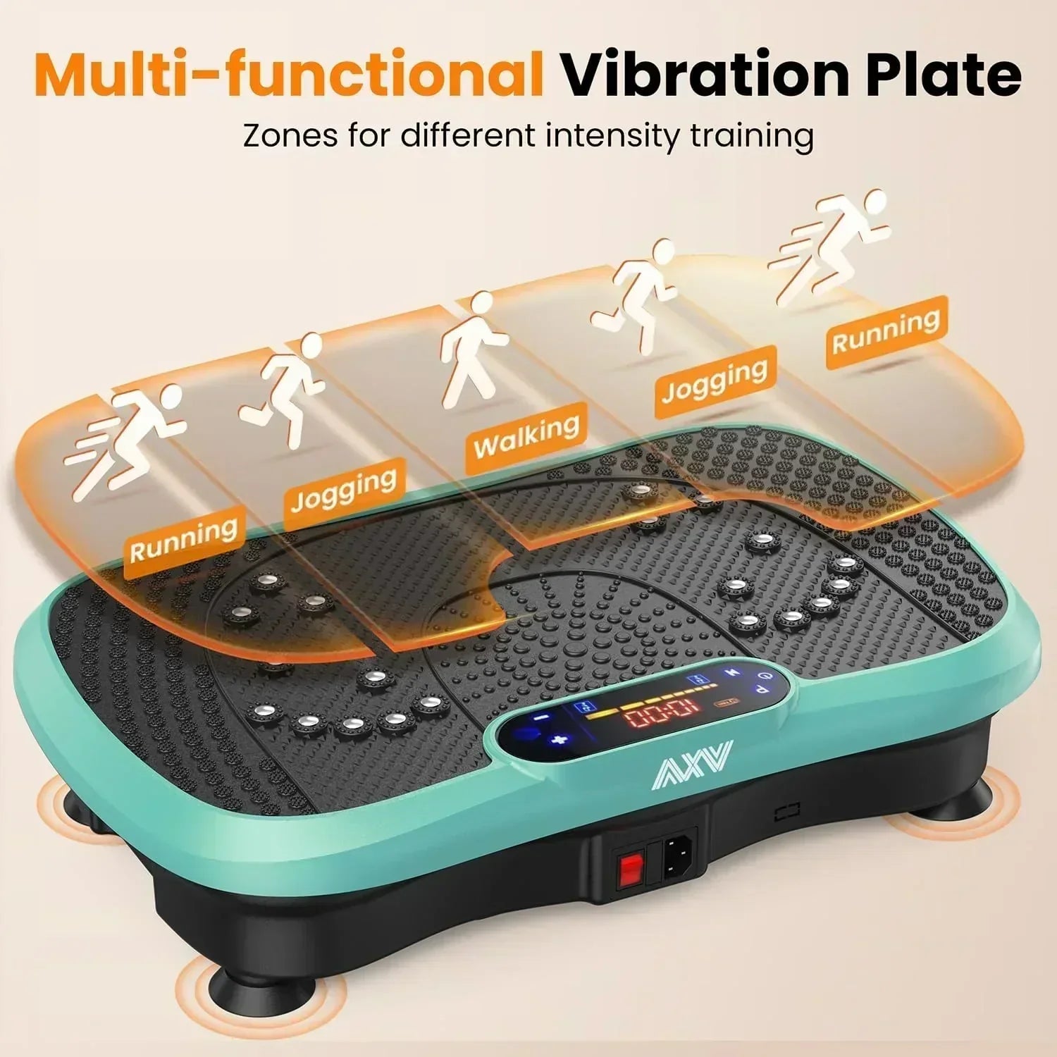 AXV Vibration Plate Fitness Platform Trainer Suitable for men and women to lose weight wourant