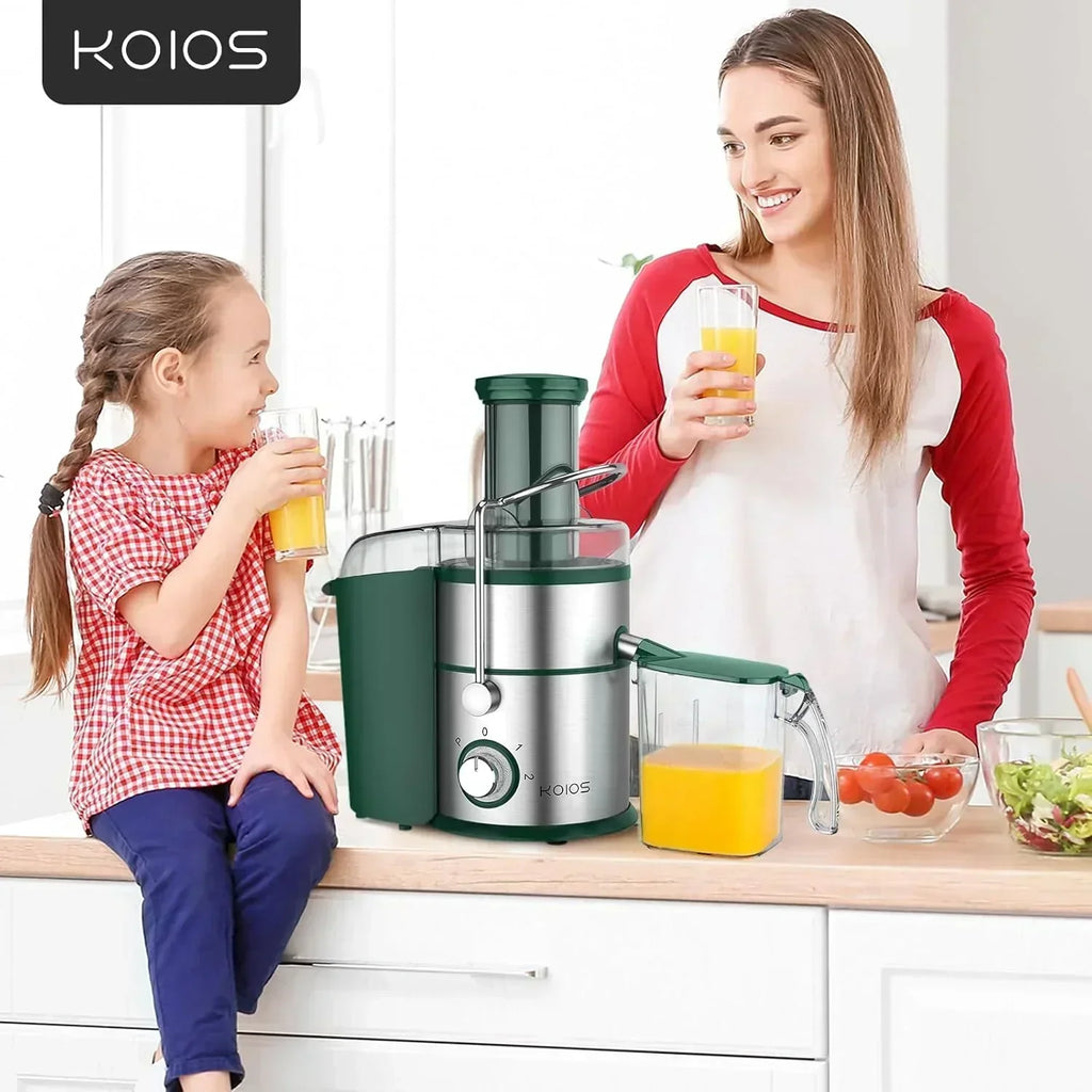 1300W KOIOS Centrifugal Juicer with Extra Large 3" Feed Chute and Titanium Filter wourant
