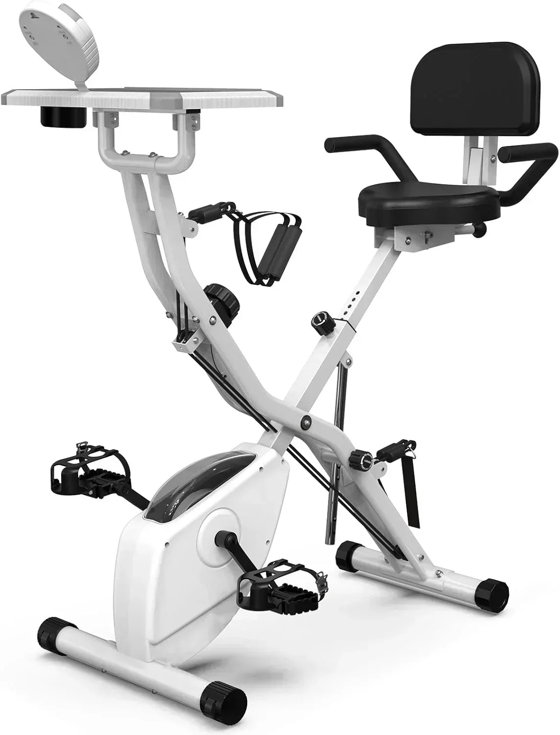 Foldable Exercise Bike Stationary Bikes  5 IN 1 Indoor Workout Cycling Bike Quiet Magnetic Resistance wourant