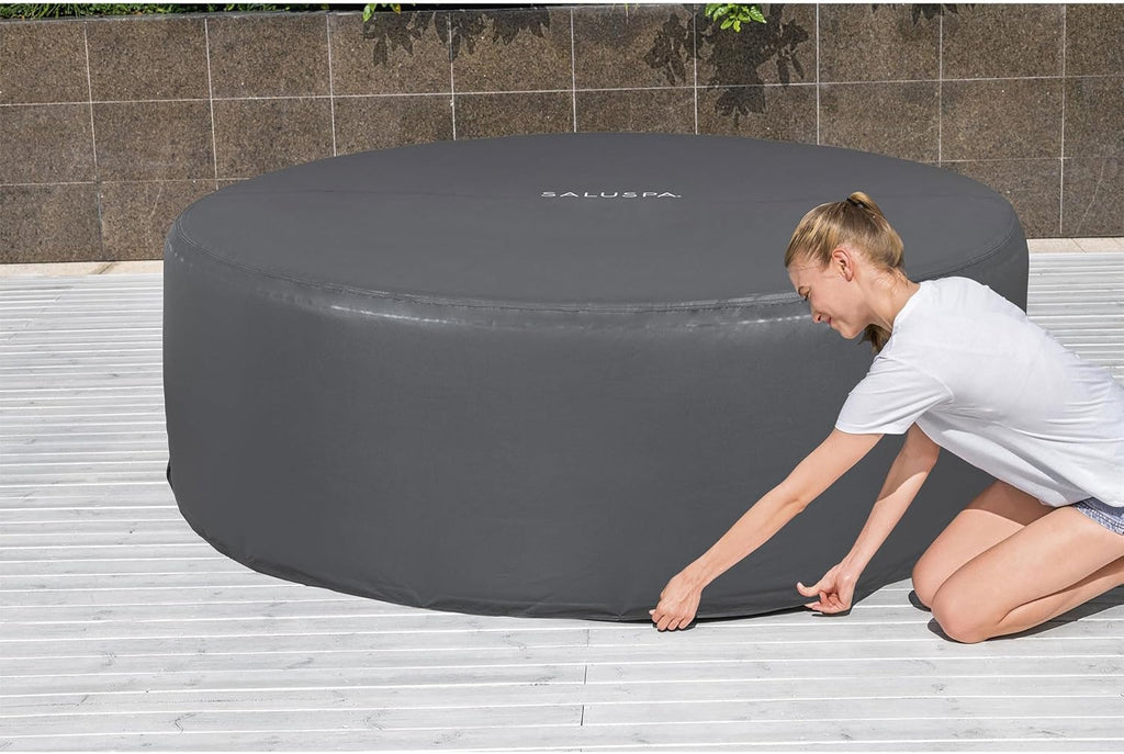 Bestway Palm Springs 4 to 6 Person EnergySense Smart AirJet Plus Inflatable Hot Tub Outdoor Spa wourant