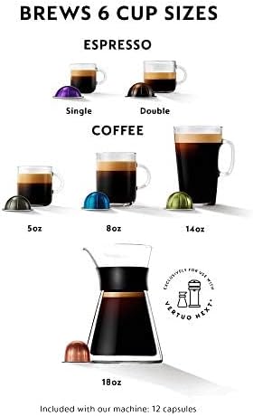 Nespresso Vertuo Next Coffee and Espresso Maker by De'Longhi, White wourant