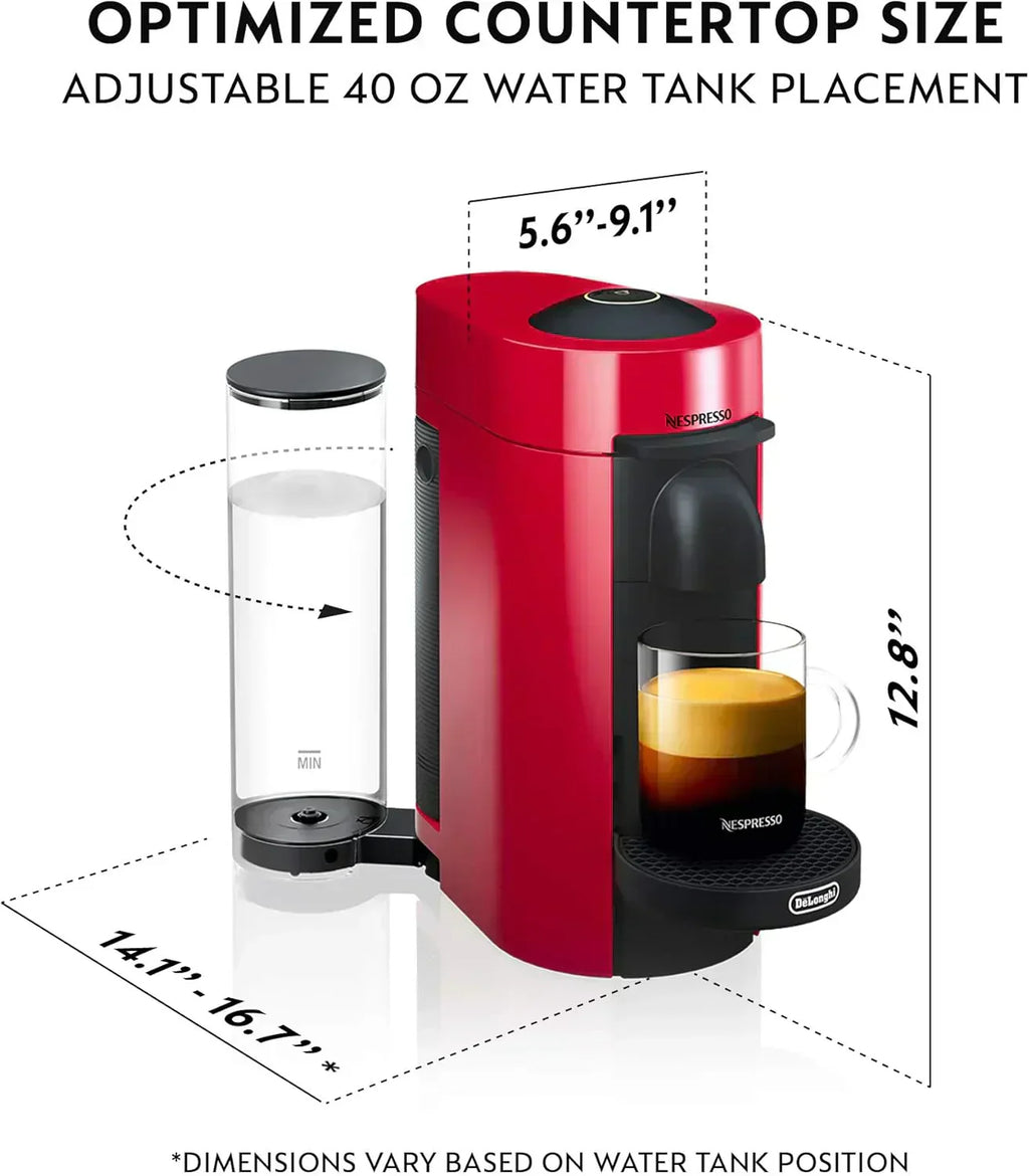 Nespresso Vertuo Plus Coffee and Espresso Maker by De'Longhi wourant