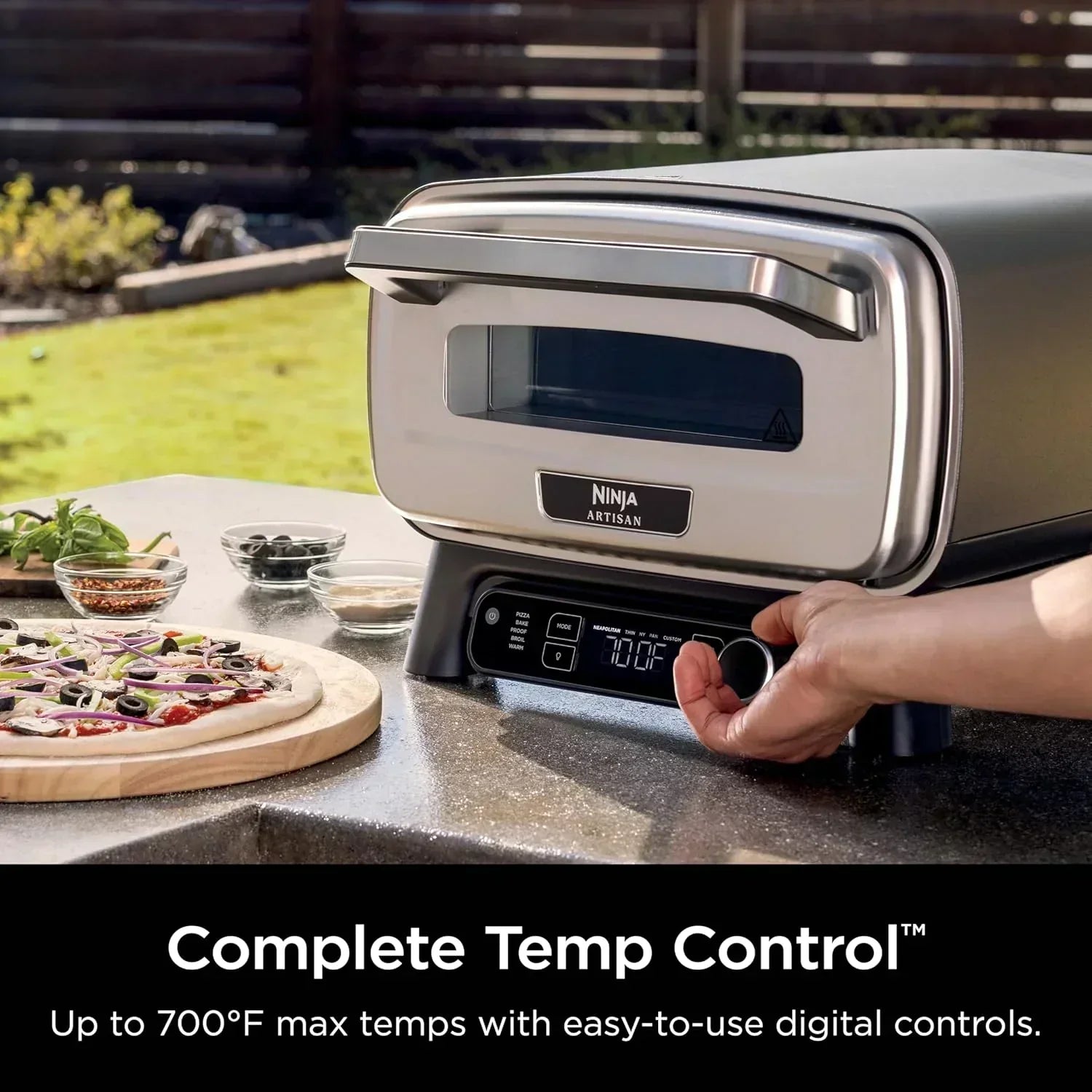 Ninja Artisan Outdoor Pizza Oven 12-inch 3-minute Pizza Neapolitan Thin Crust New York Chicago wourant