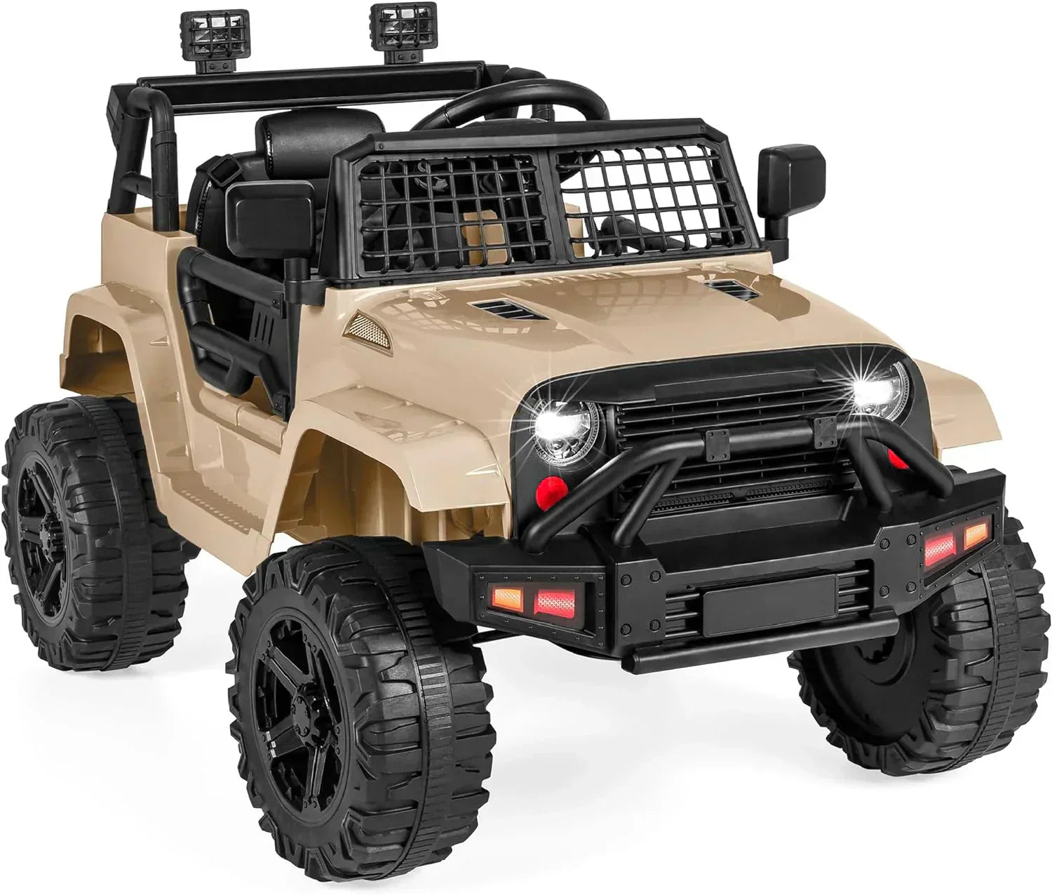 Best Choice Products 12V Kids Ride-On Truck Car with Spring Suspension and LED Lights wourant