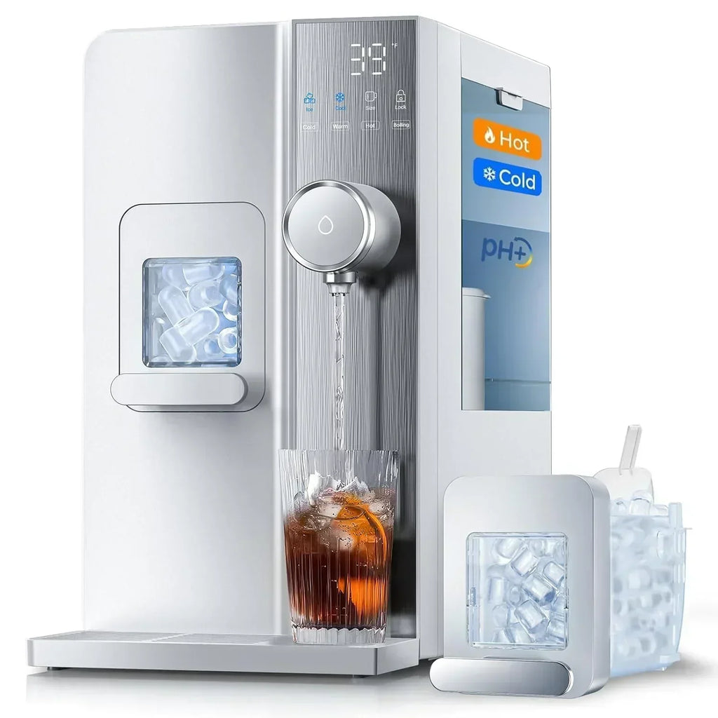 Ice Maker Water Filter 3 in 1 Countertop Instant Hot and Cold Water wourant
