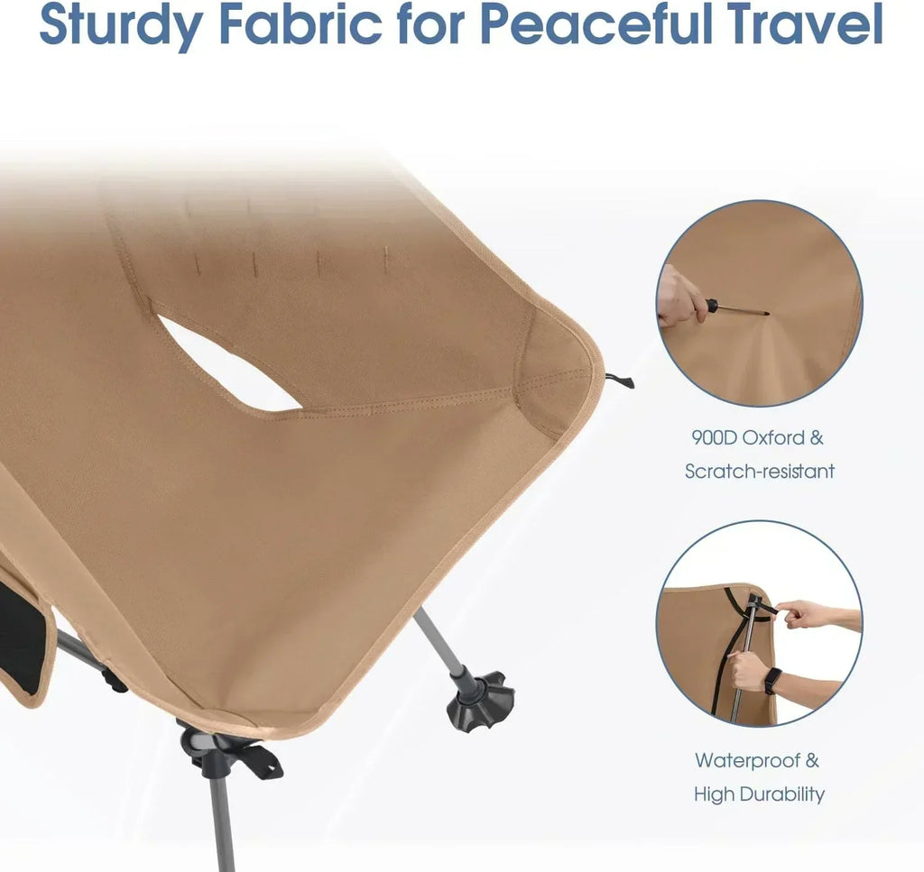Portable Camping Chair Plus Folding Chair for Backpacking and Hiking wourant