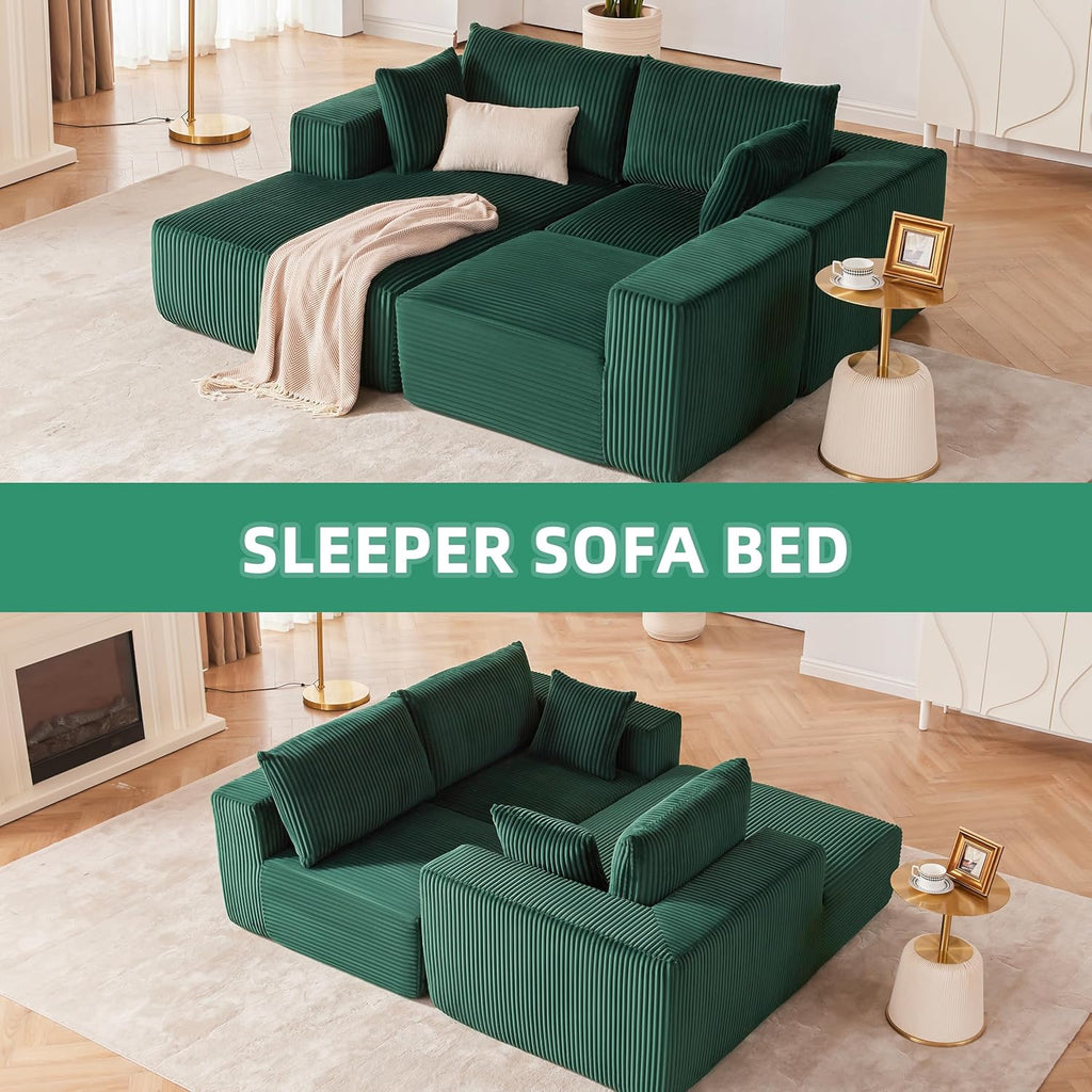 108-inch modular sofa cloud modular sofa with deep seat and reclining chair upholstered sofa wourant