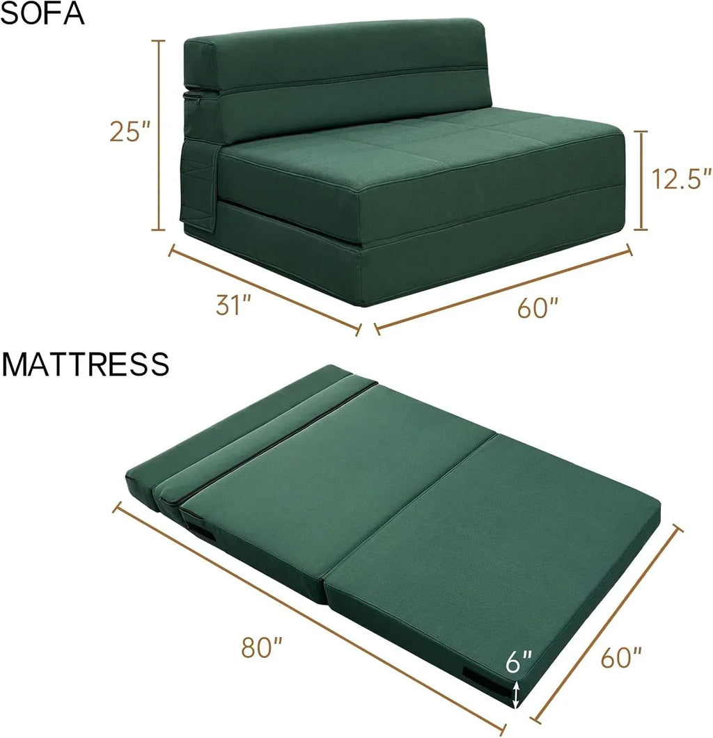 60 inch pull out sofa bed memory foam sofa with 2 pillows futon bed guest bed and pull out sofa wourant