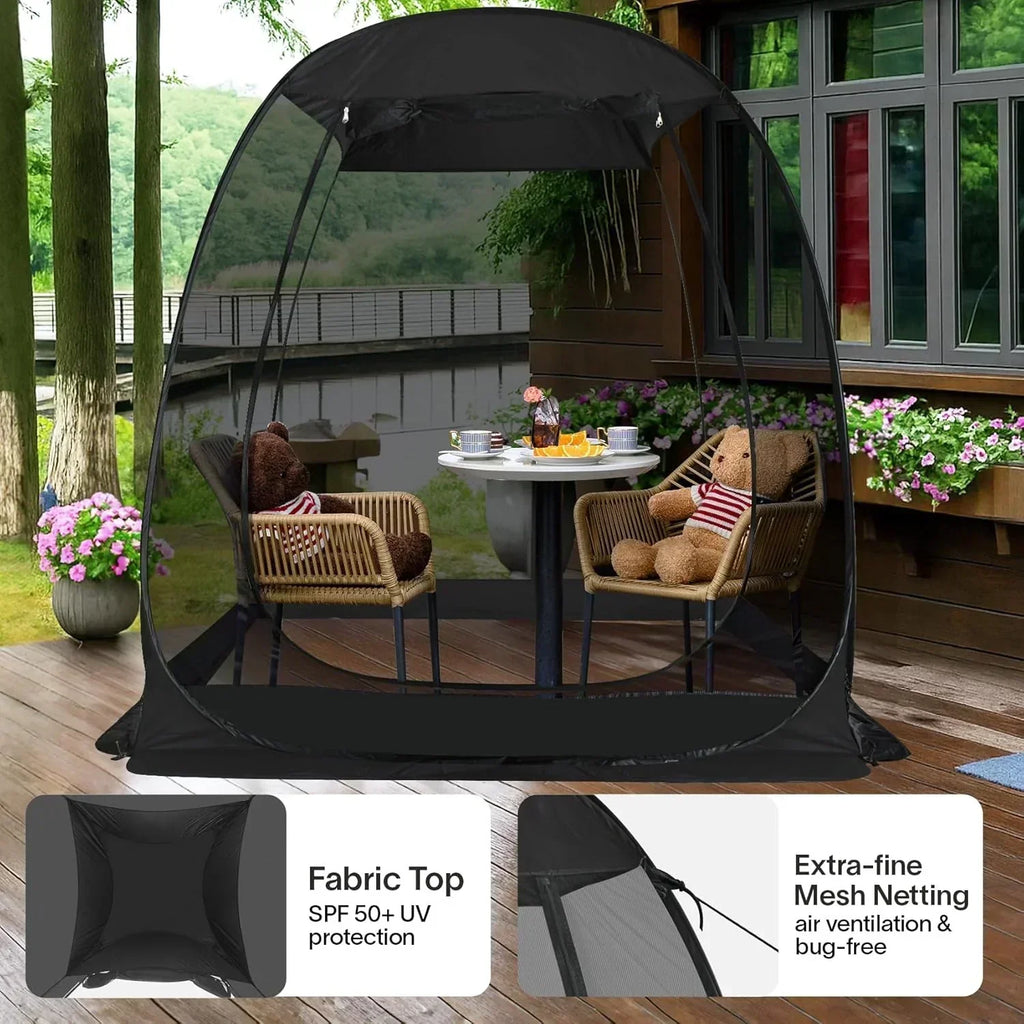 Screen gazebo sleeps 6-10-15 people Igloo-style canopy tent mosquito net on the sides Perfect wourant