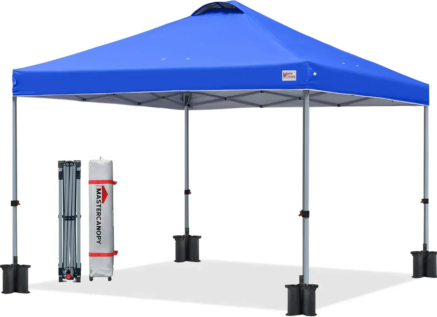 Durable Pop-up Canopy Tent with Roller Bag (10x10 Black) wourant