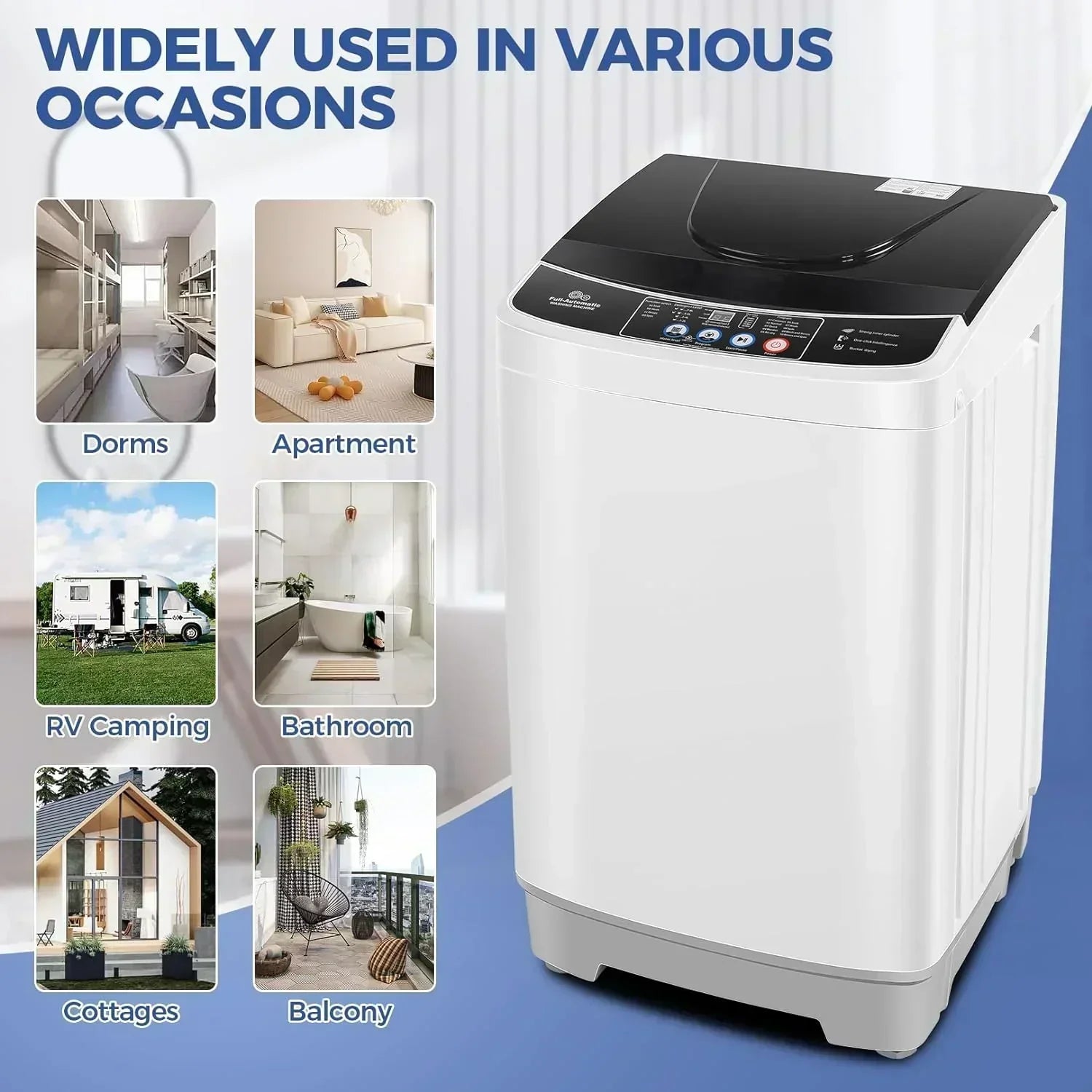 20Lbs Portable Washing Machine Nictemaw Portable Washer 2.8 Cu.ft Washer and Dryer Combo wourant