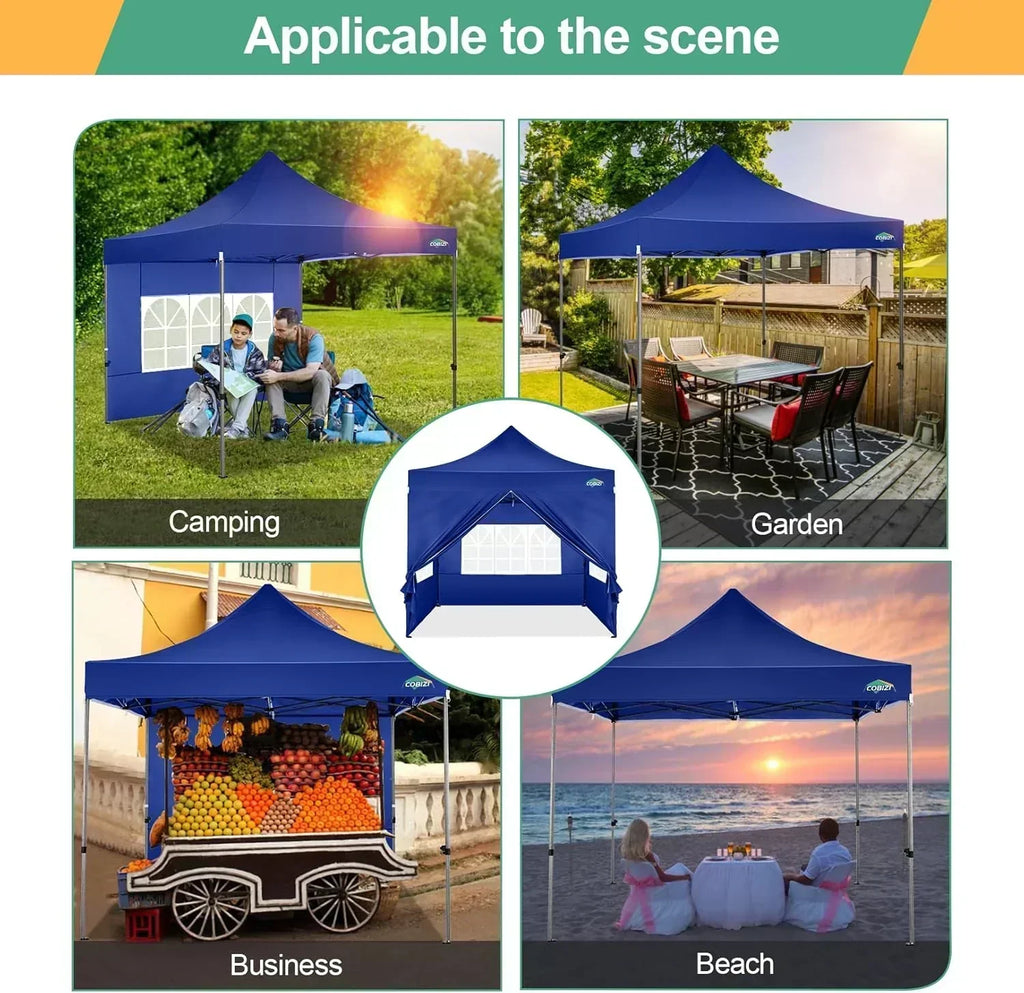 COBIZI 10x20 Heavy Duty Pop up Canopy Tent 6 sidewalls Commercial Canopy Wedding Party Tents wourant