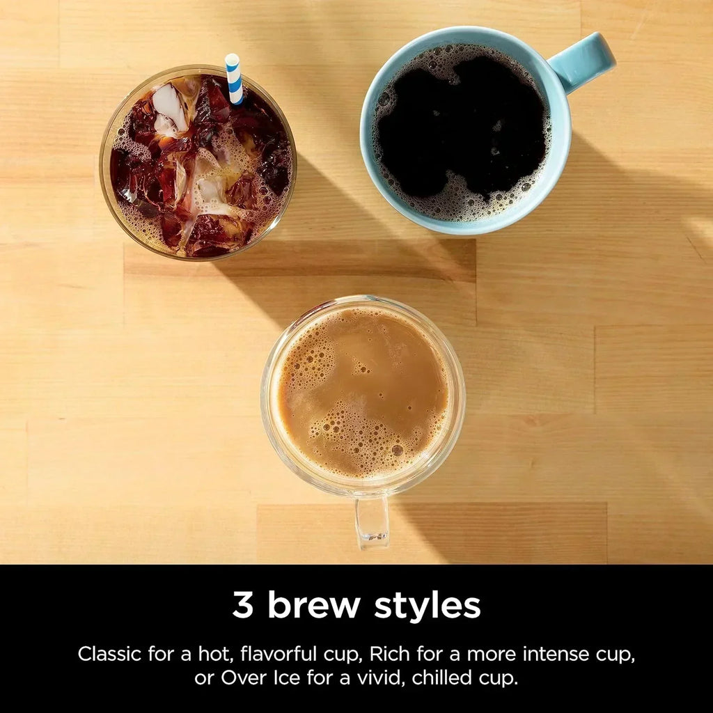 Ninja Pods Grounds Single-Serve Coffee Maker K-Cup Pod Compatible Brews Grounds Compact Design wourant