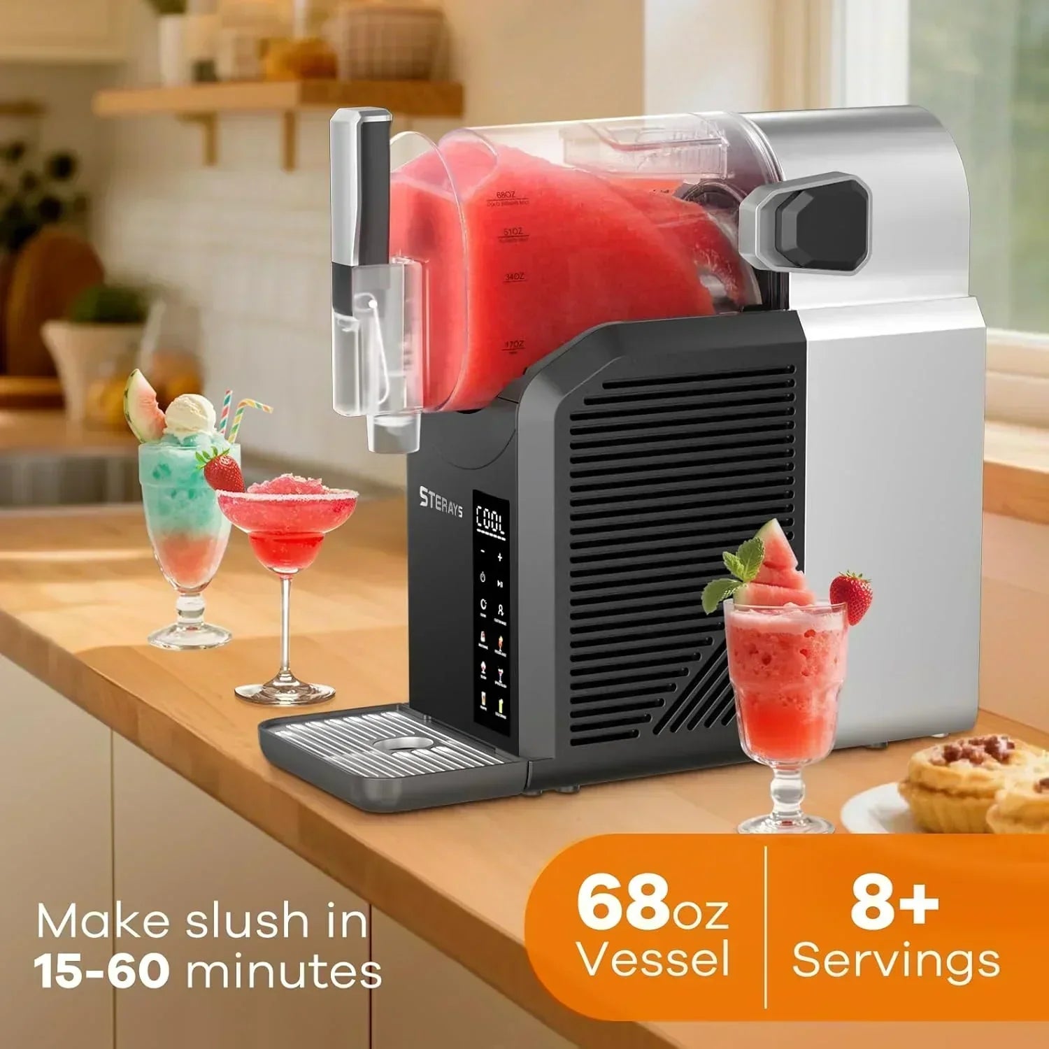 Ninja SLUSHi with RapidChill Technology 88 oz. Frozen Drink Slushie Machine 5 Preset Programs wourant